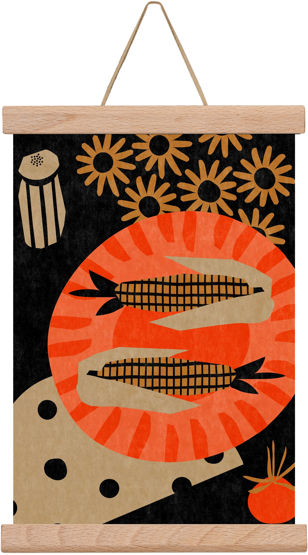 Late night picnic, 20x30 cm (20x30 cm), Tölgy akasztó