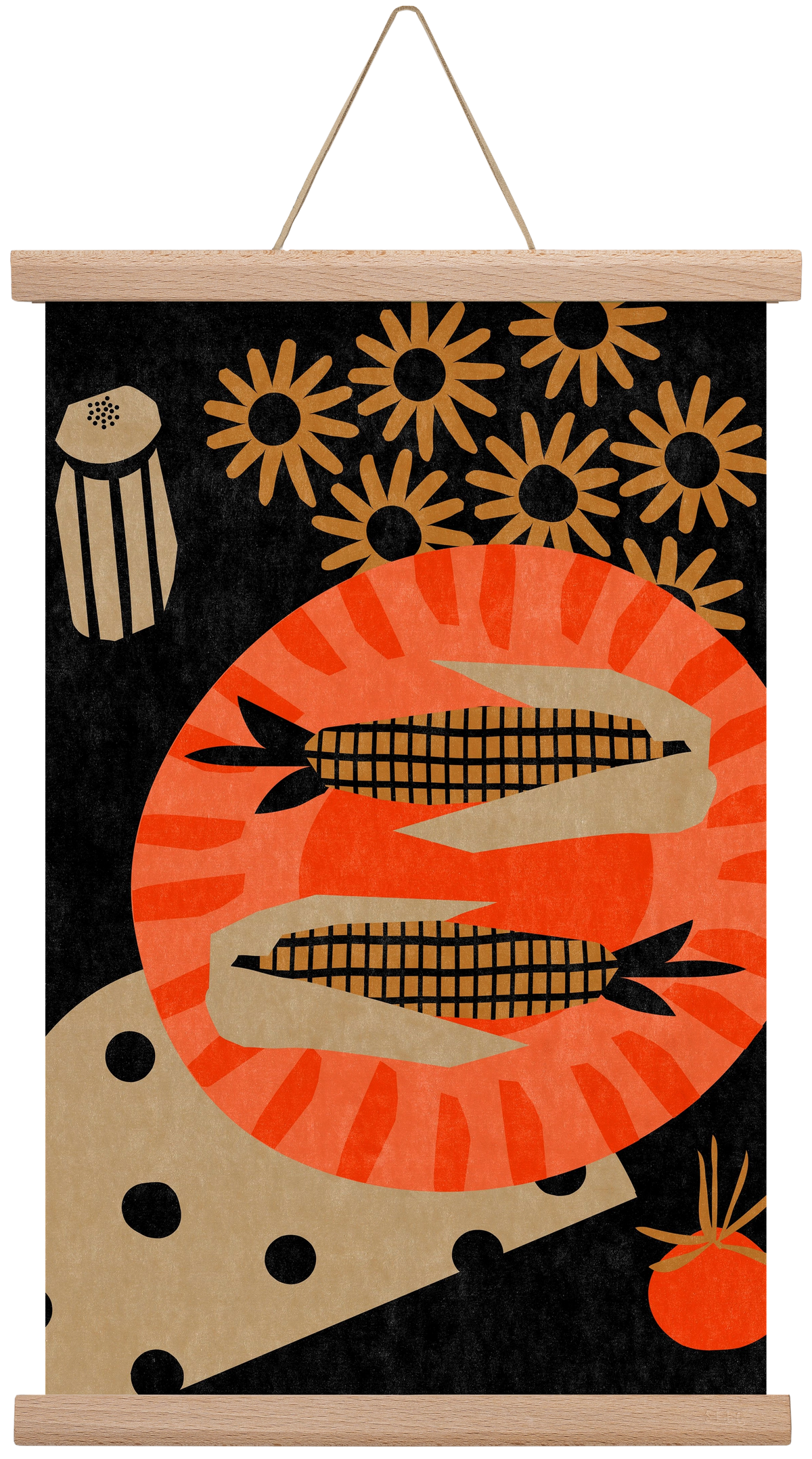 Late night picnic, 30x45 cm (30x45 cm), Tölgy akasztó