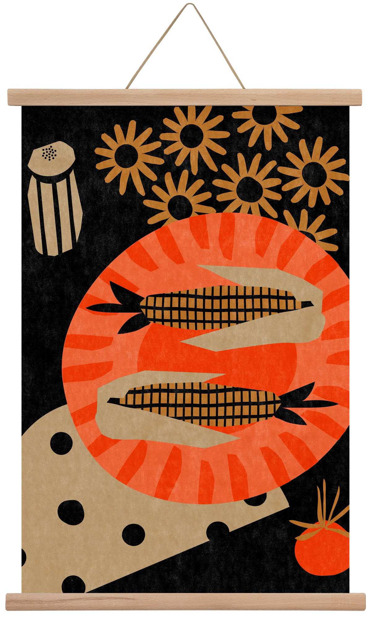 Late night picnic, 40x60 cm (40x60 cm), Tölgy akasztó