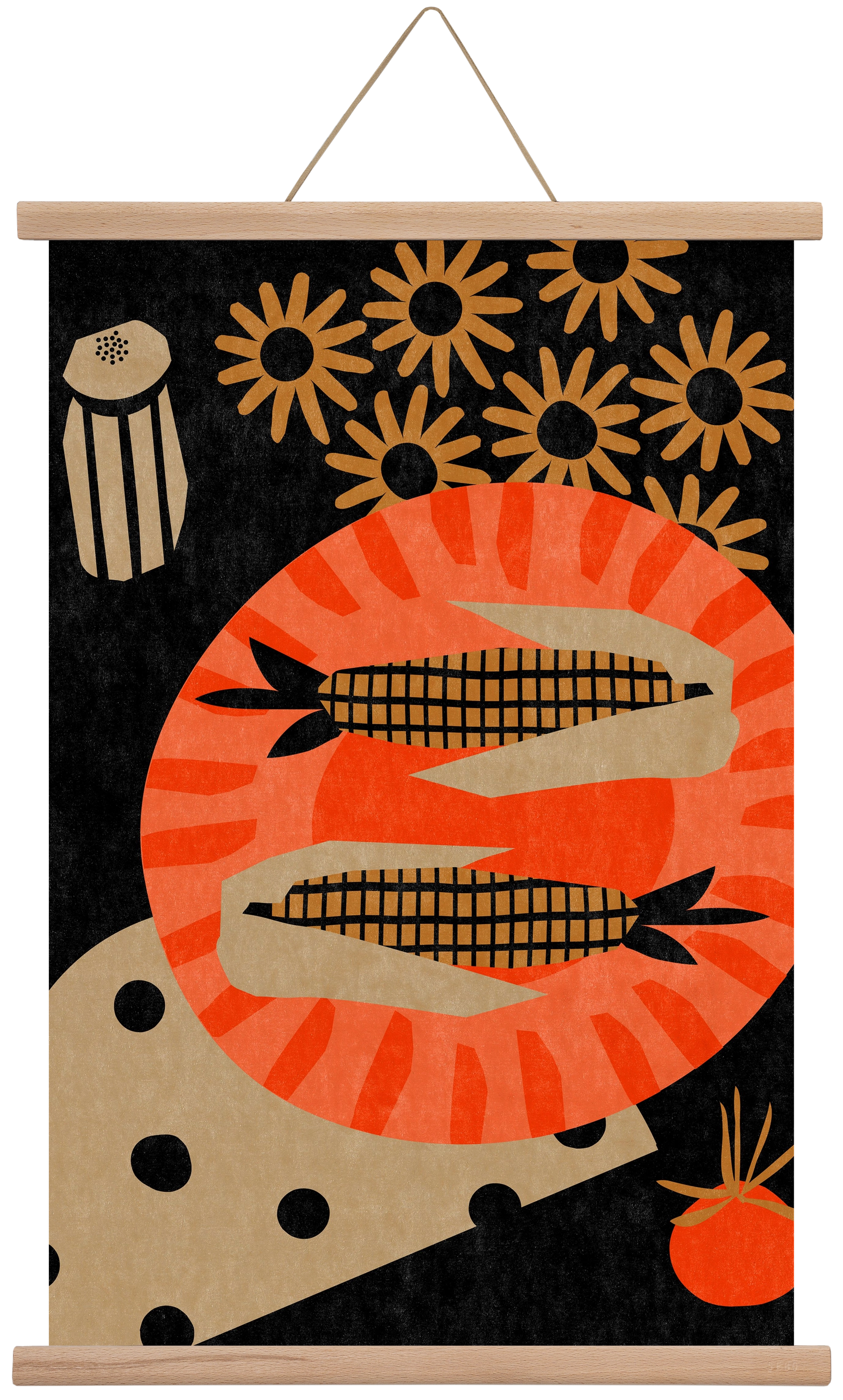 Late night picnic, 40x60 cm (40x60 cm), Tölgy akasztó