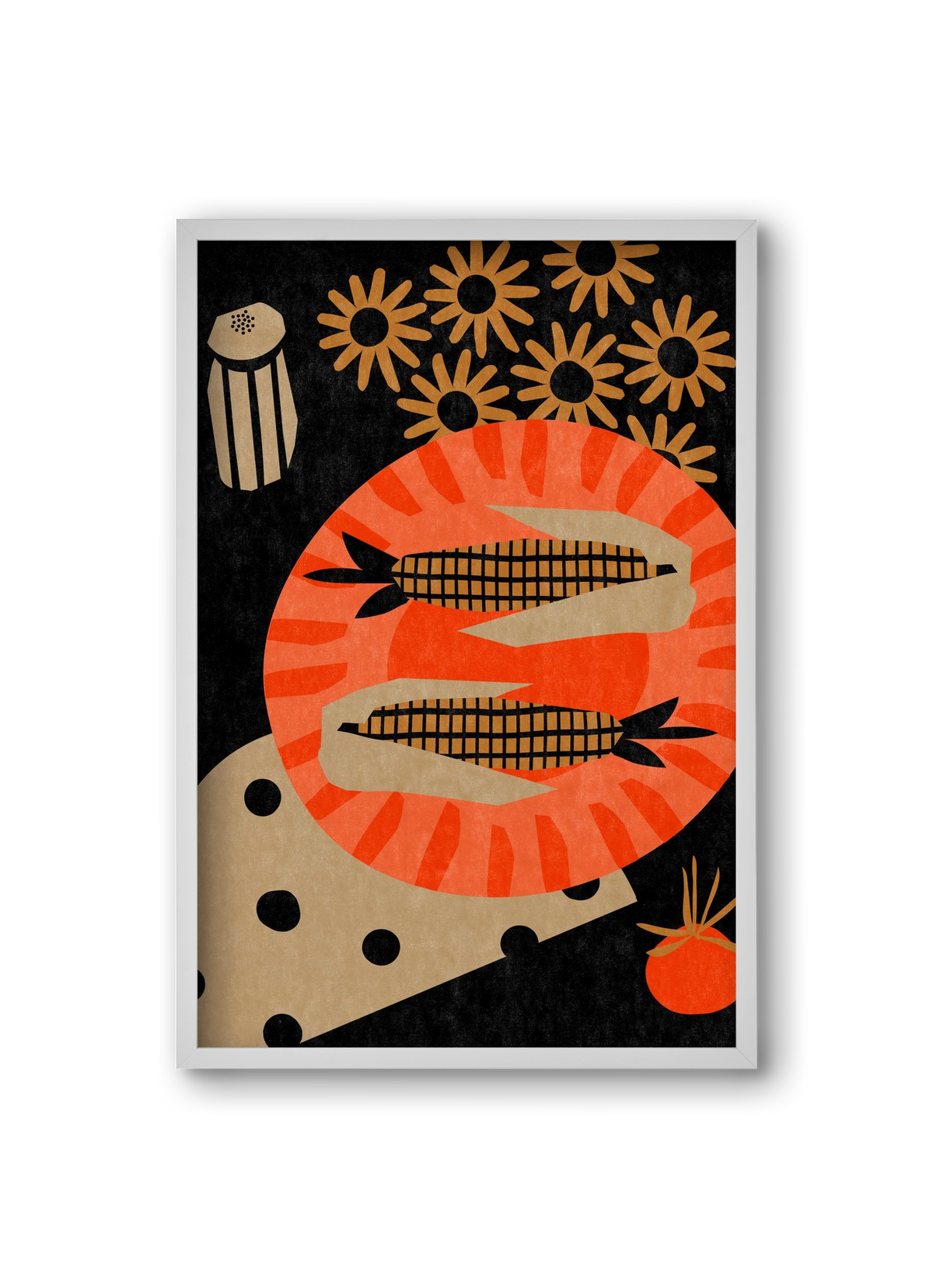 Late night picnic, 20x30 cm (20x30 cm), Fehér keret