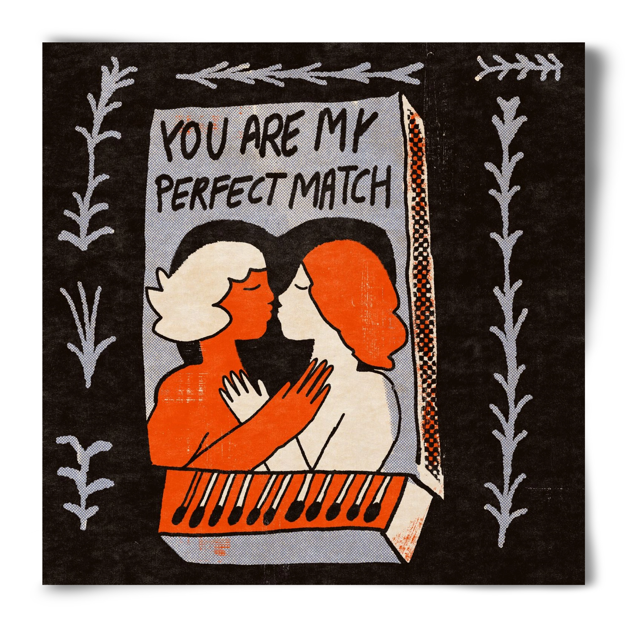 You are my perfect match , 50x50 cm, Keret nélkül