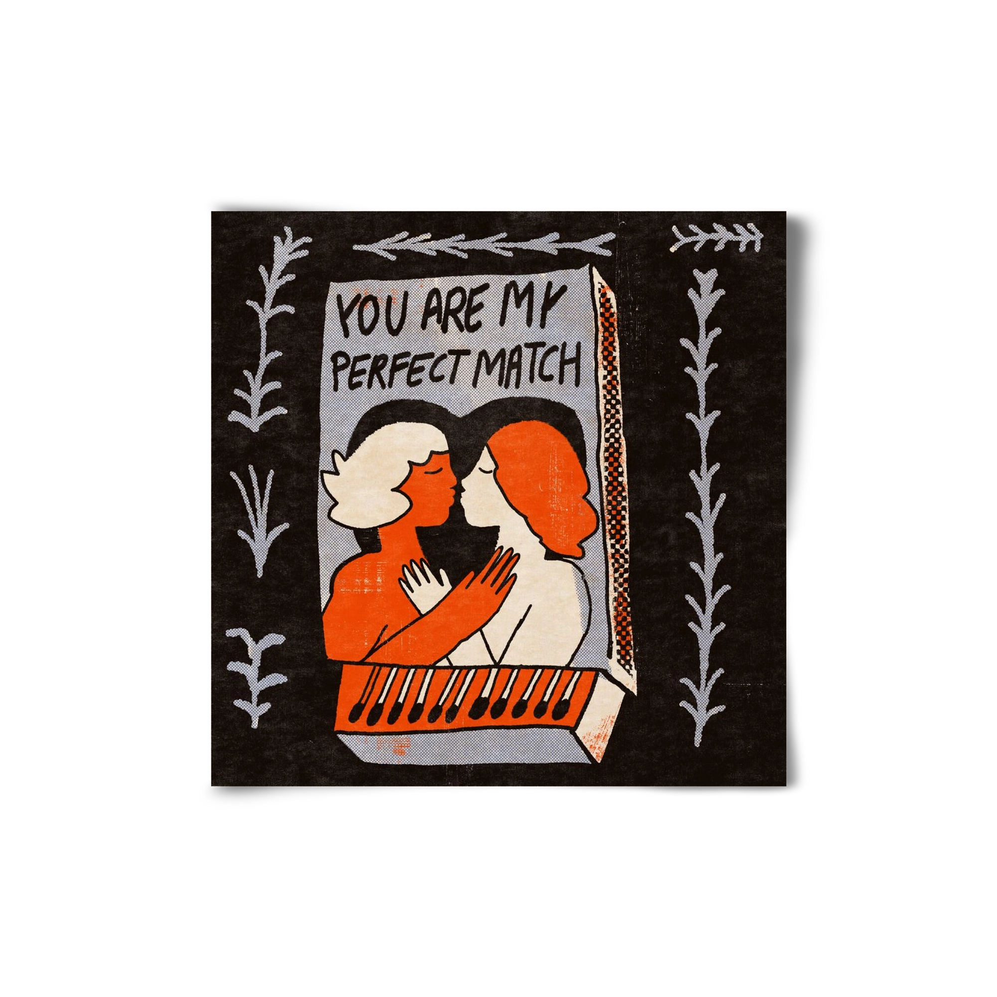 You are my perfect match , 20x20 cm, Keret nélkül