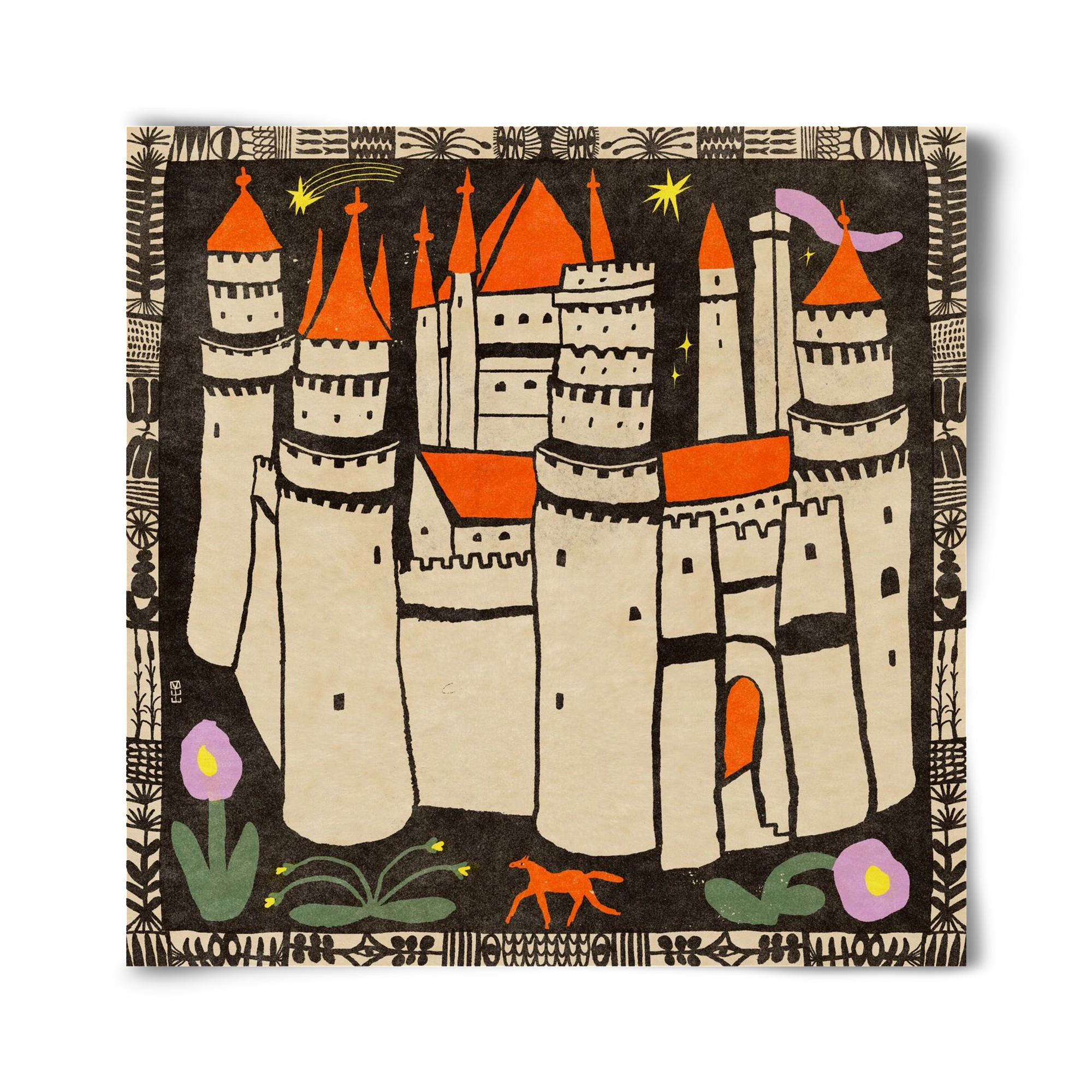 Magic castle, 40x40 cm, Keret nélkül