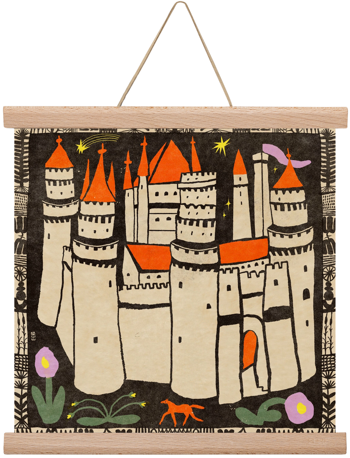 Magic castle, 30x30 cm (30x30 cm), Tölgy akasztó