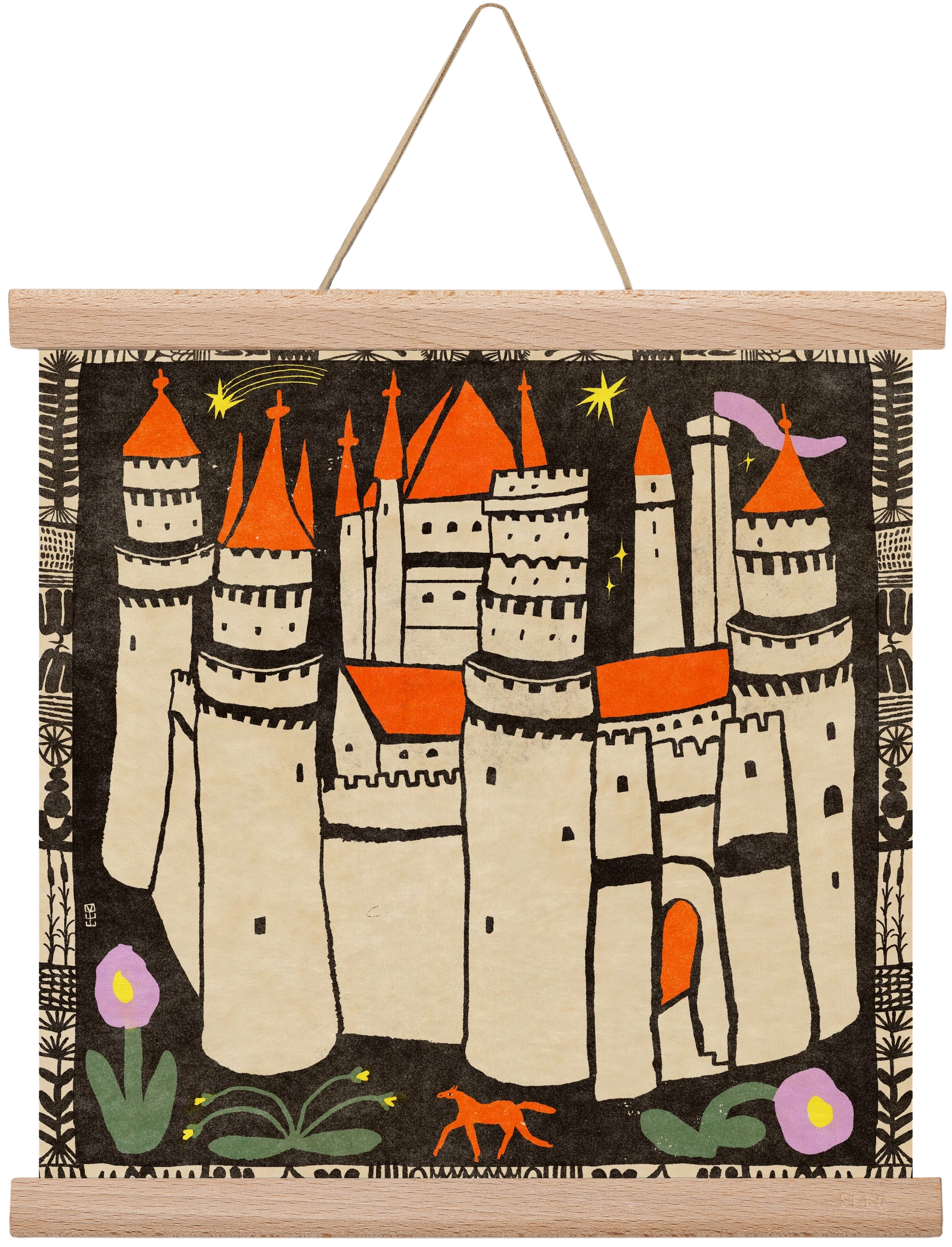 Magic castle, 30x30 cm (30x30 cm), Tölgy akasztó