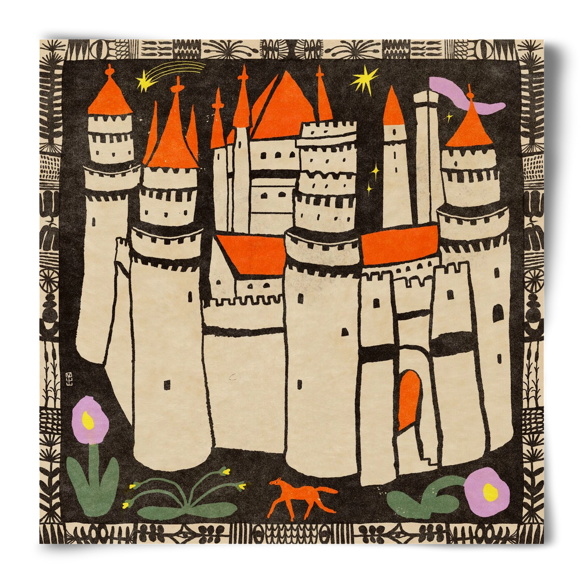 Magic castle, 50x50 cm, Keret nélkül