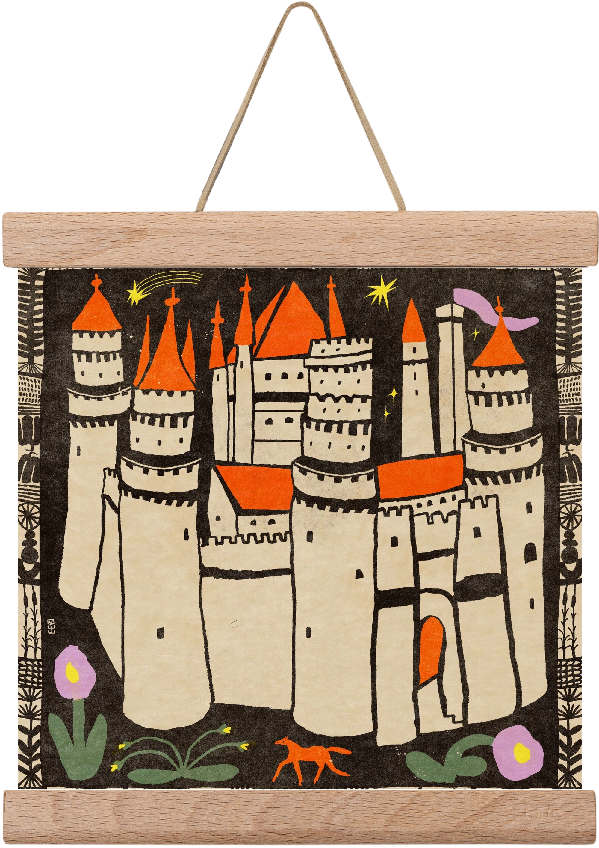 Magic castle, 20x20 cm (20x20 cm), Tölgy akasztó