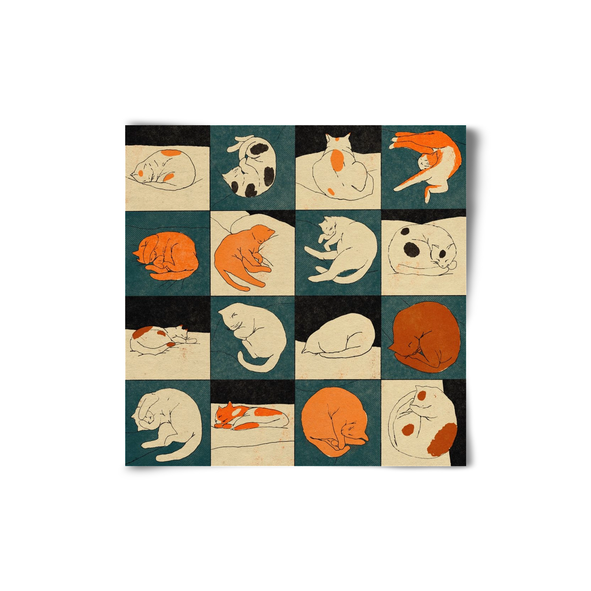 CAT BINGO no 02. , 20x20 cm, Keret nélkül