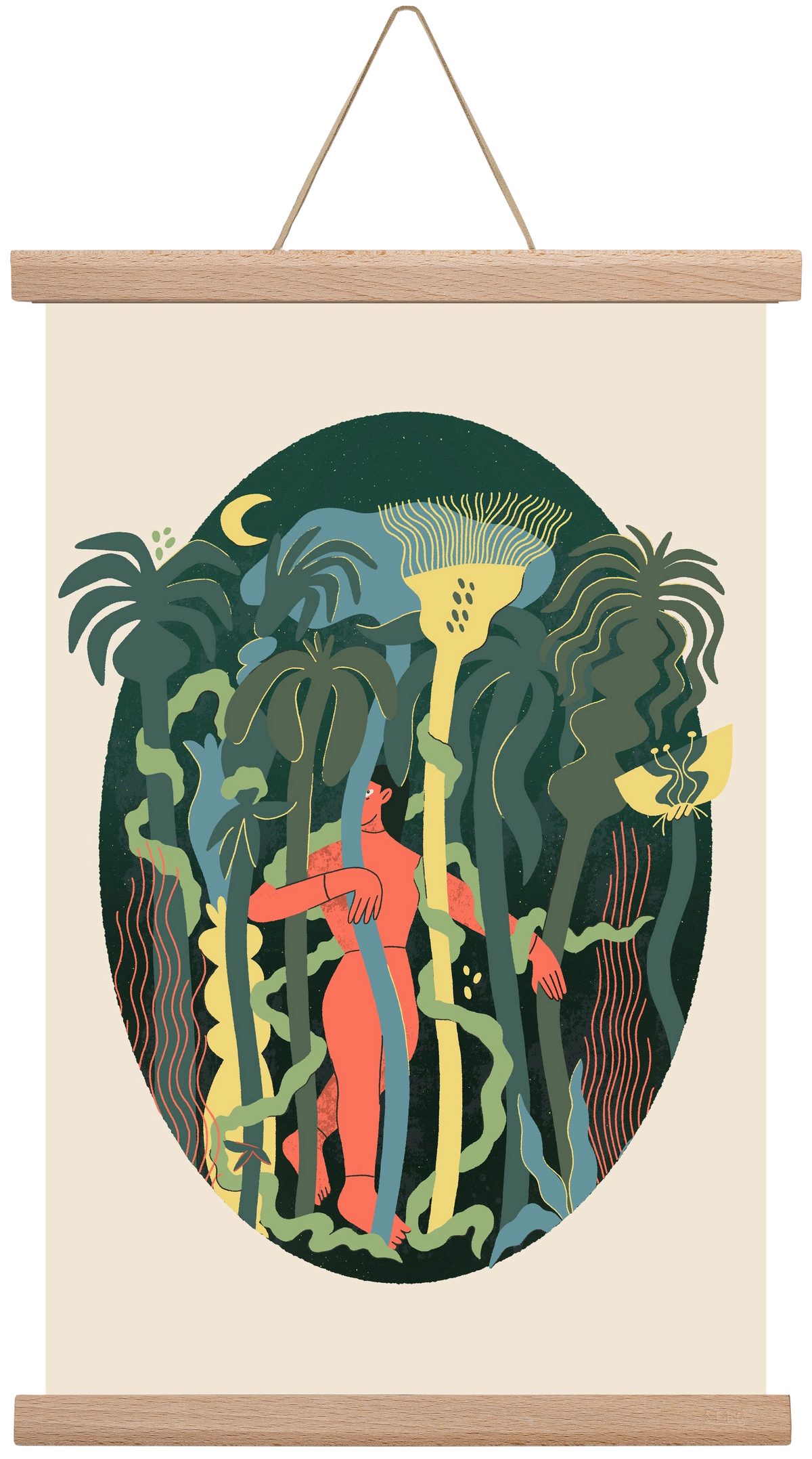 Magical Garden, 30x45 cm (30x45 cm), Tölgy akasztó