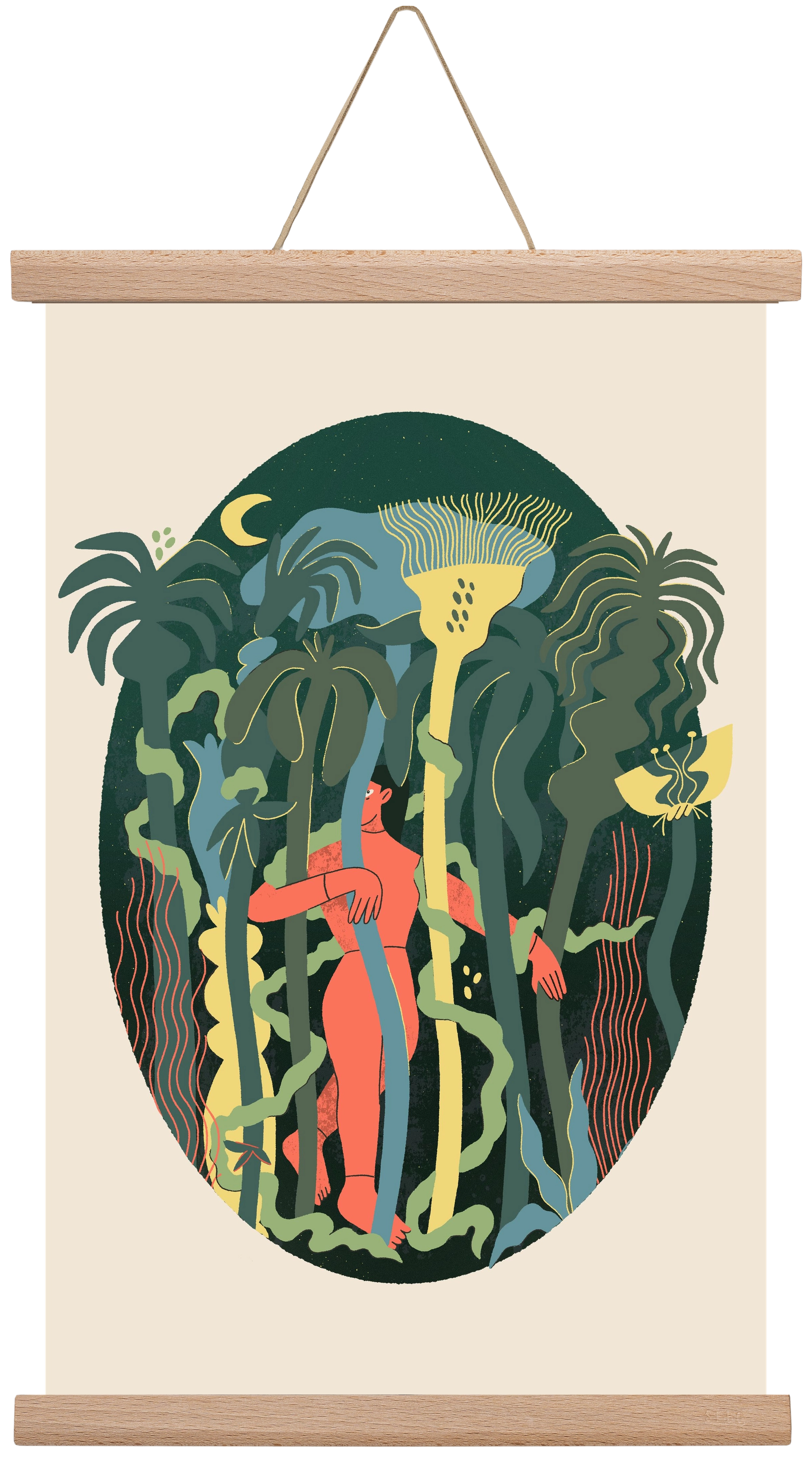 Magical Garden, 30x45 cm (30x45 cm), Tölgy akasztó