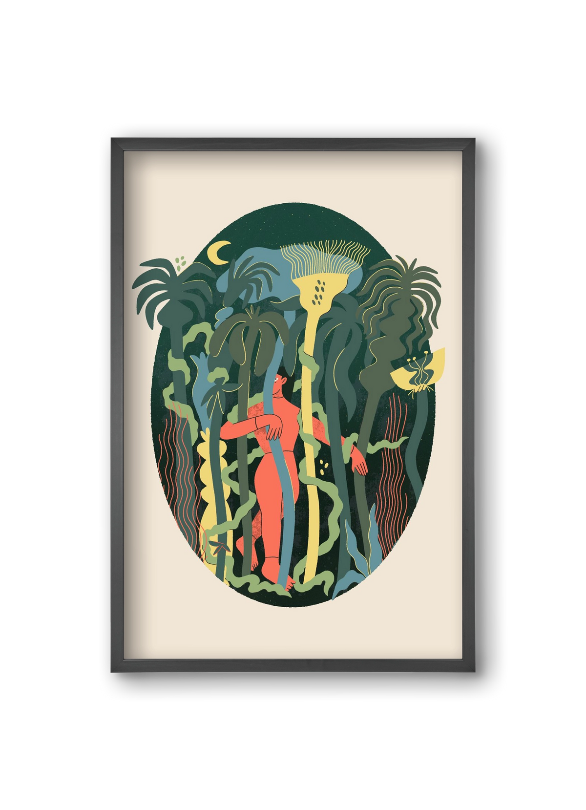 Magical Garden, 20x30 cm (20x30 cm), Fekete keret