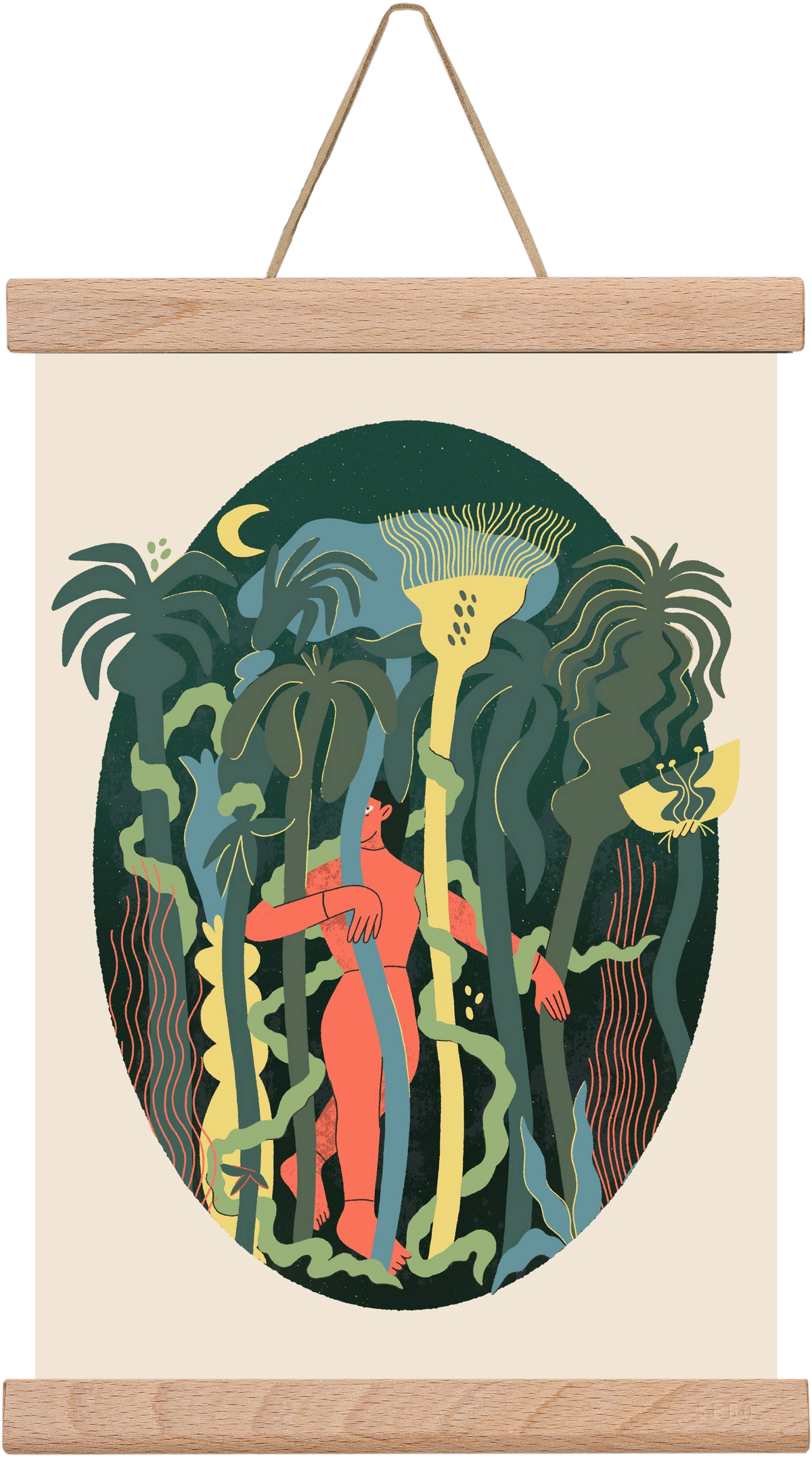 Magical Garden, 20x30 cm (20x30 cm), Tölgy akasztó