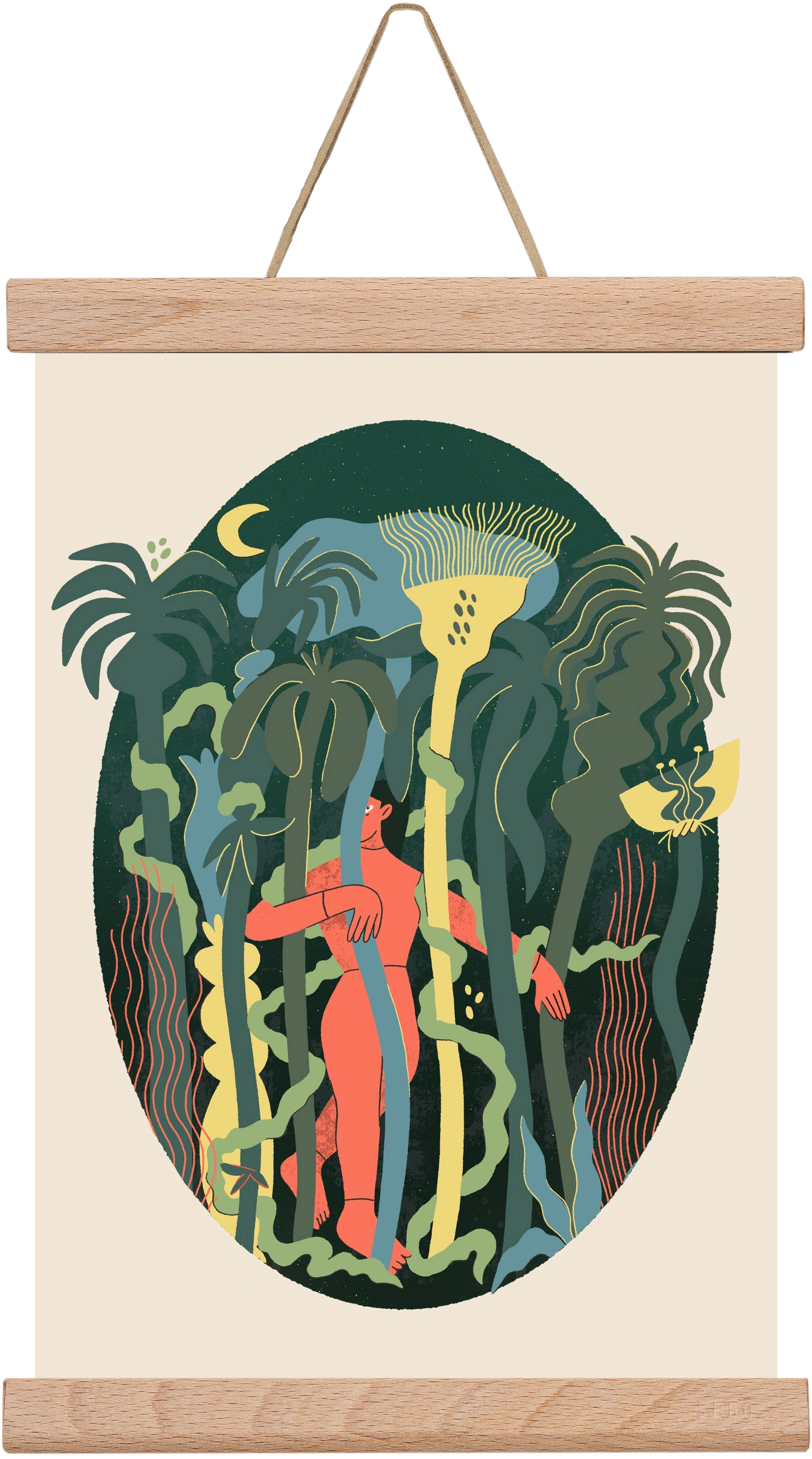 Magical Garden, 20x30 cm (20x30 cm), Tölgy akasztó