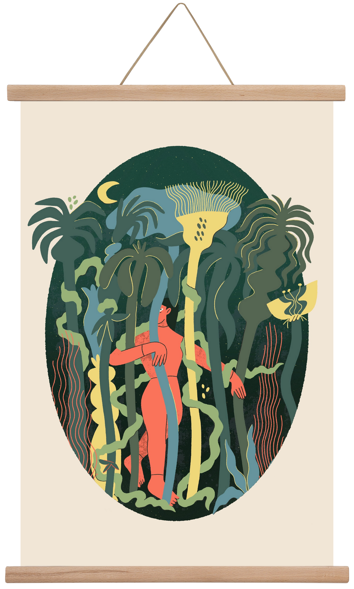 Magical Garden, 40x60 cm (40x60 cm), Tölgy akasztó