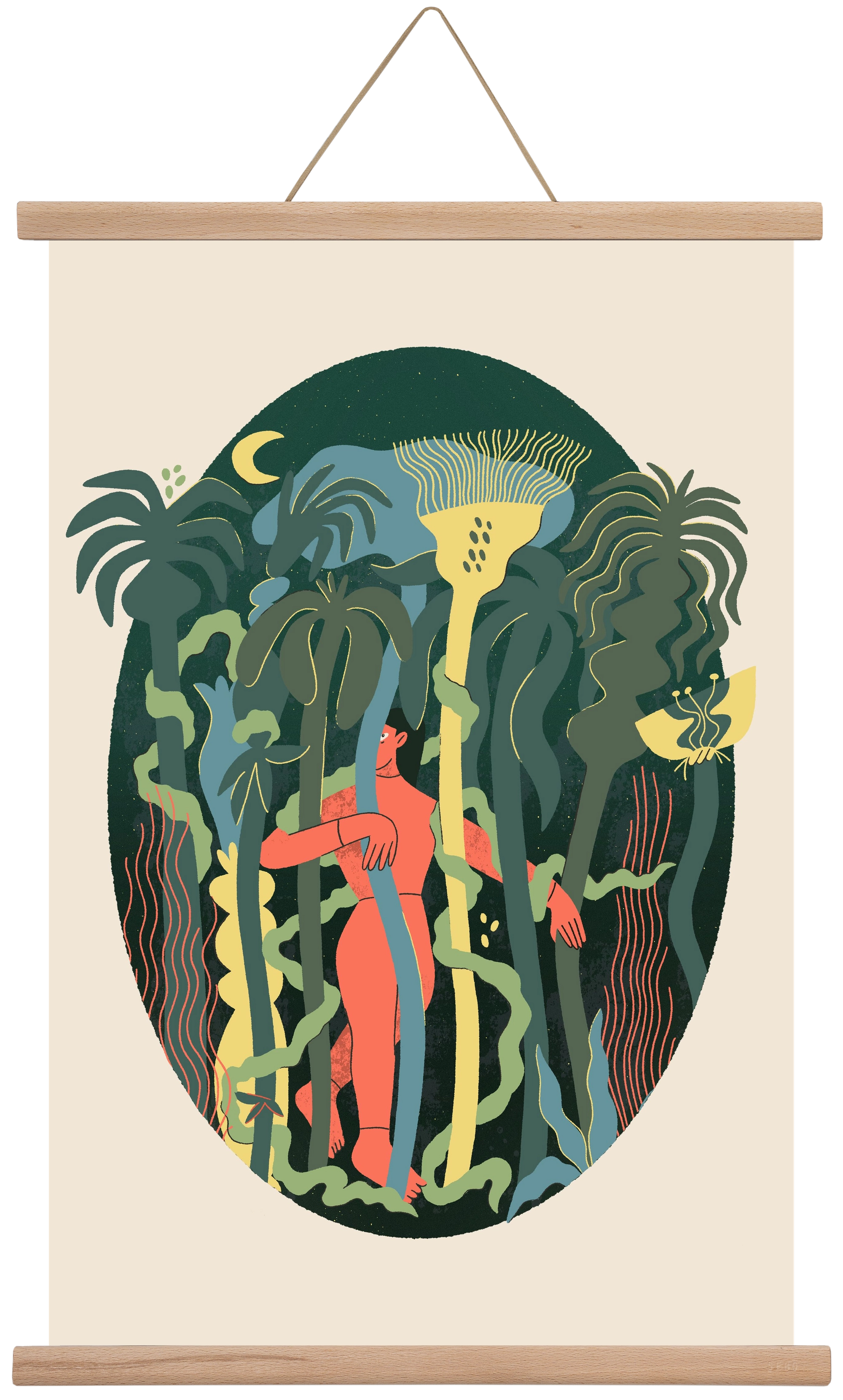 Magical Garden, 40x60 cm (40x60 cm), Tölgy akasztó