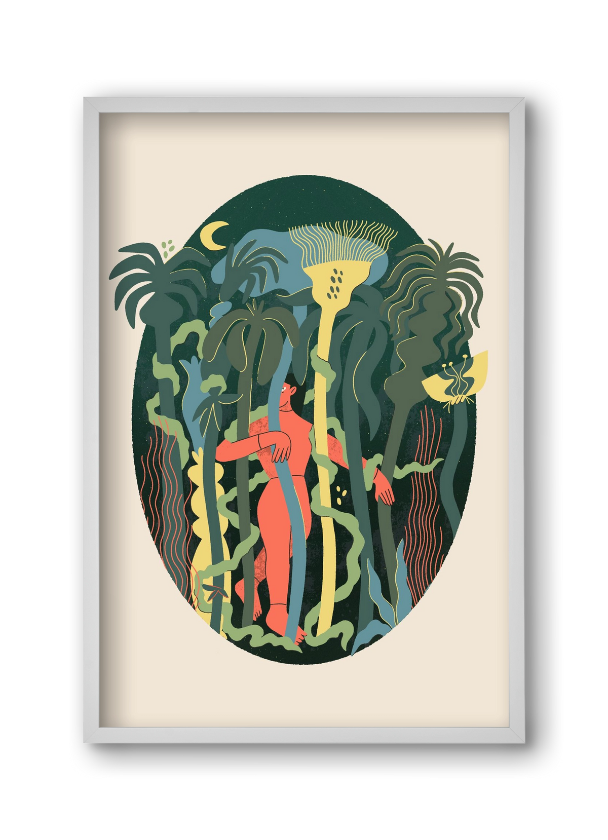 Magical Garden, 30x45 cm (30x45 cm), Fehér keret