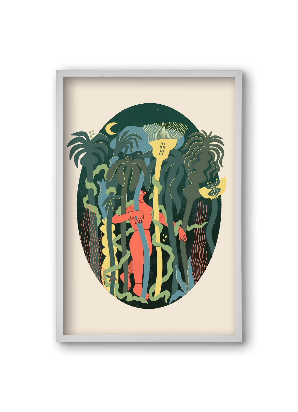 Magical Garden, 20x30 cm (20x30 cm), Fehér keret