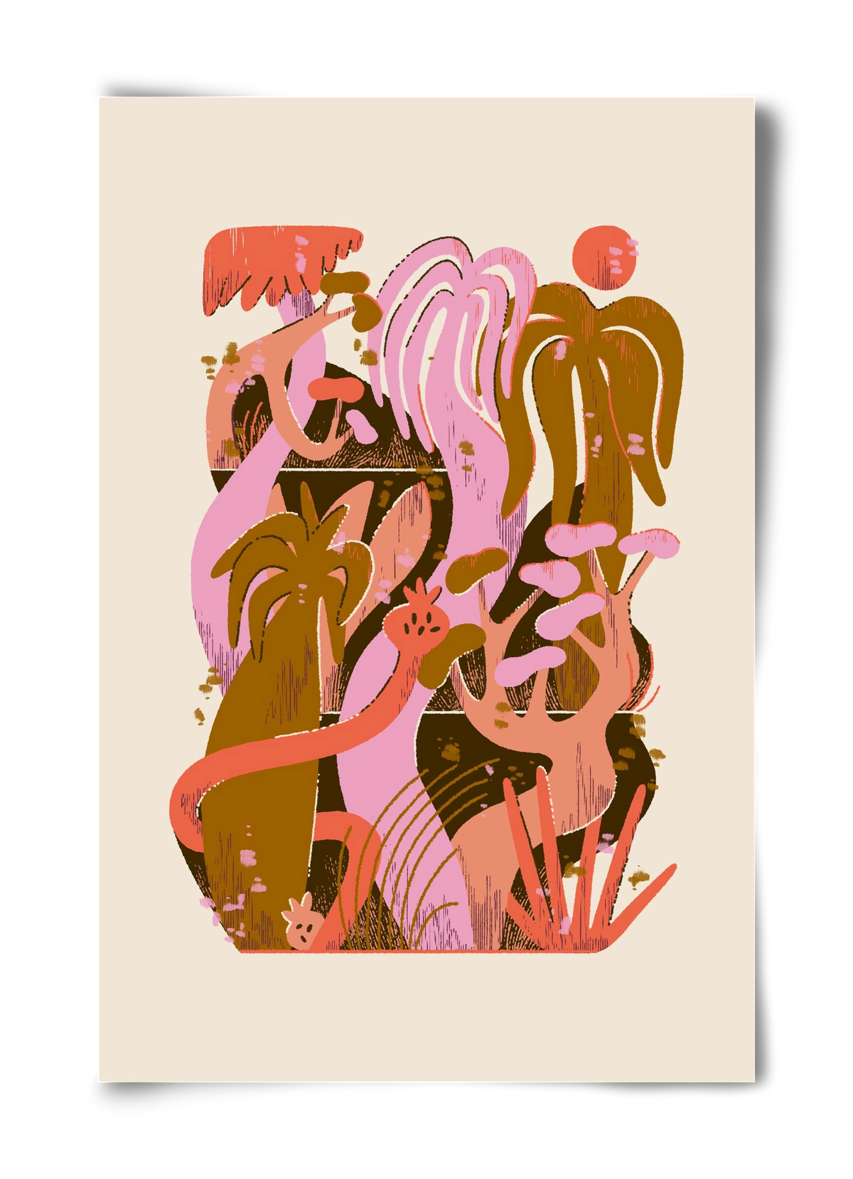 Dreamy Jungle, 40x60 cm, Keret nélkül