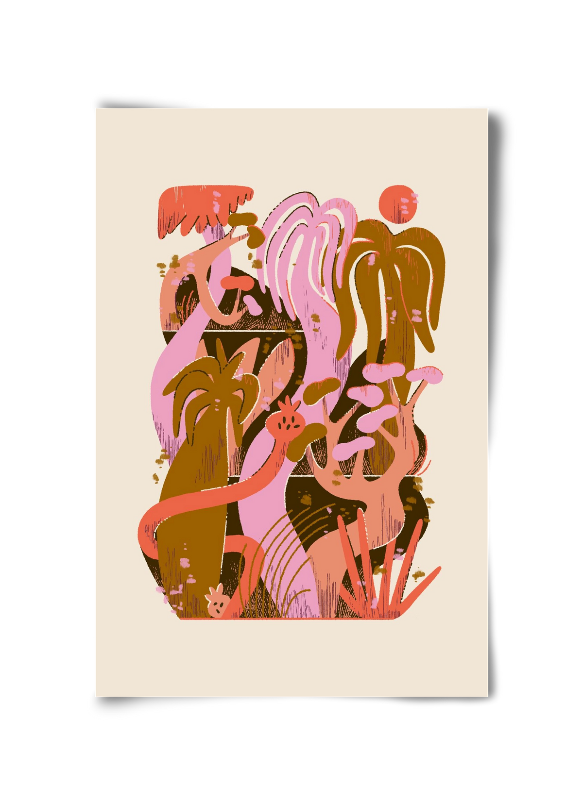 Dreamy Jungle, 30x45 cm, Keret nélkül