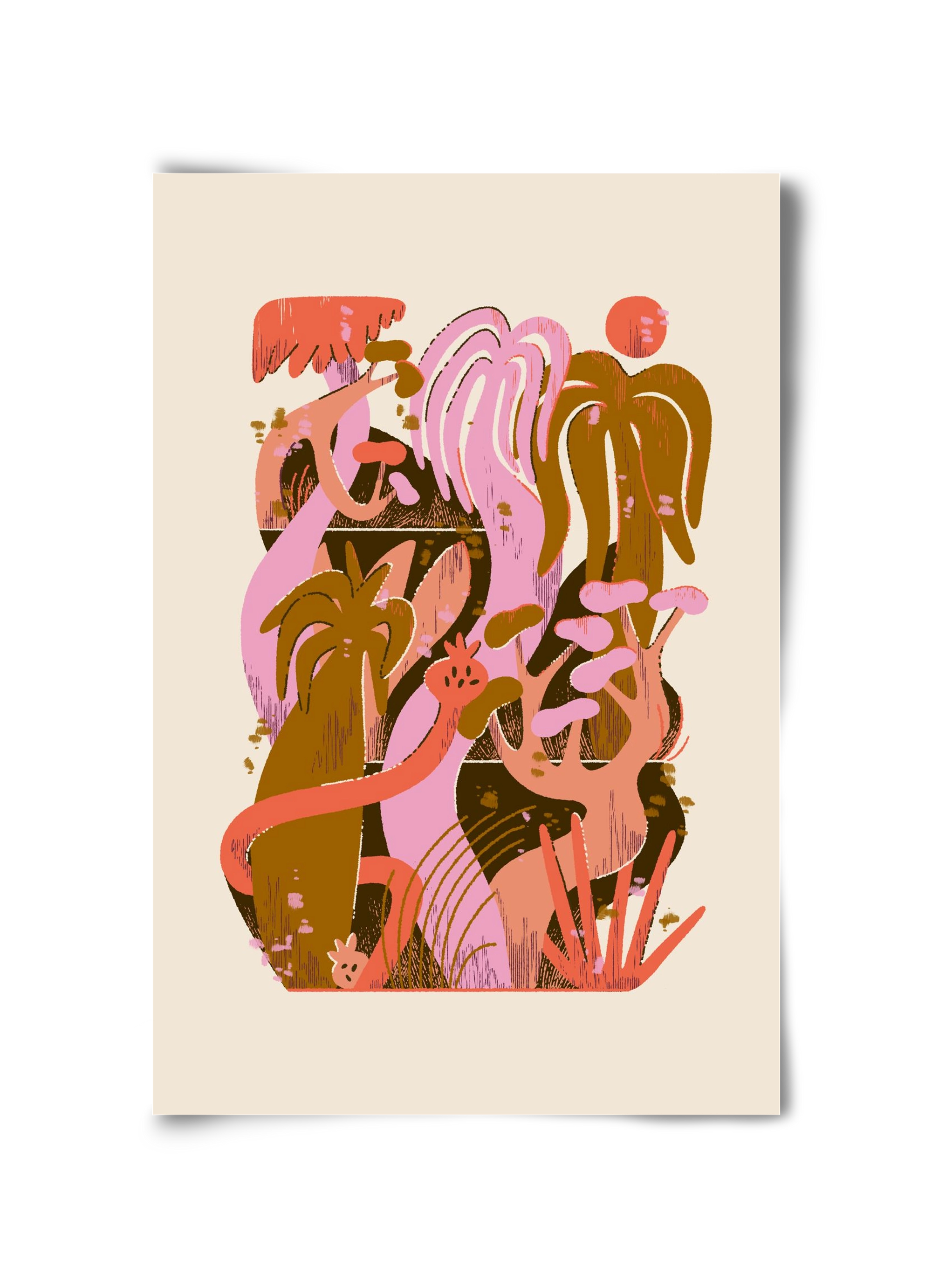 Dreamy Jungle, 30x45 cm, Keret nélkül