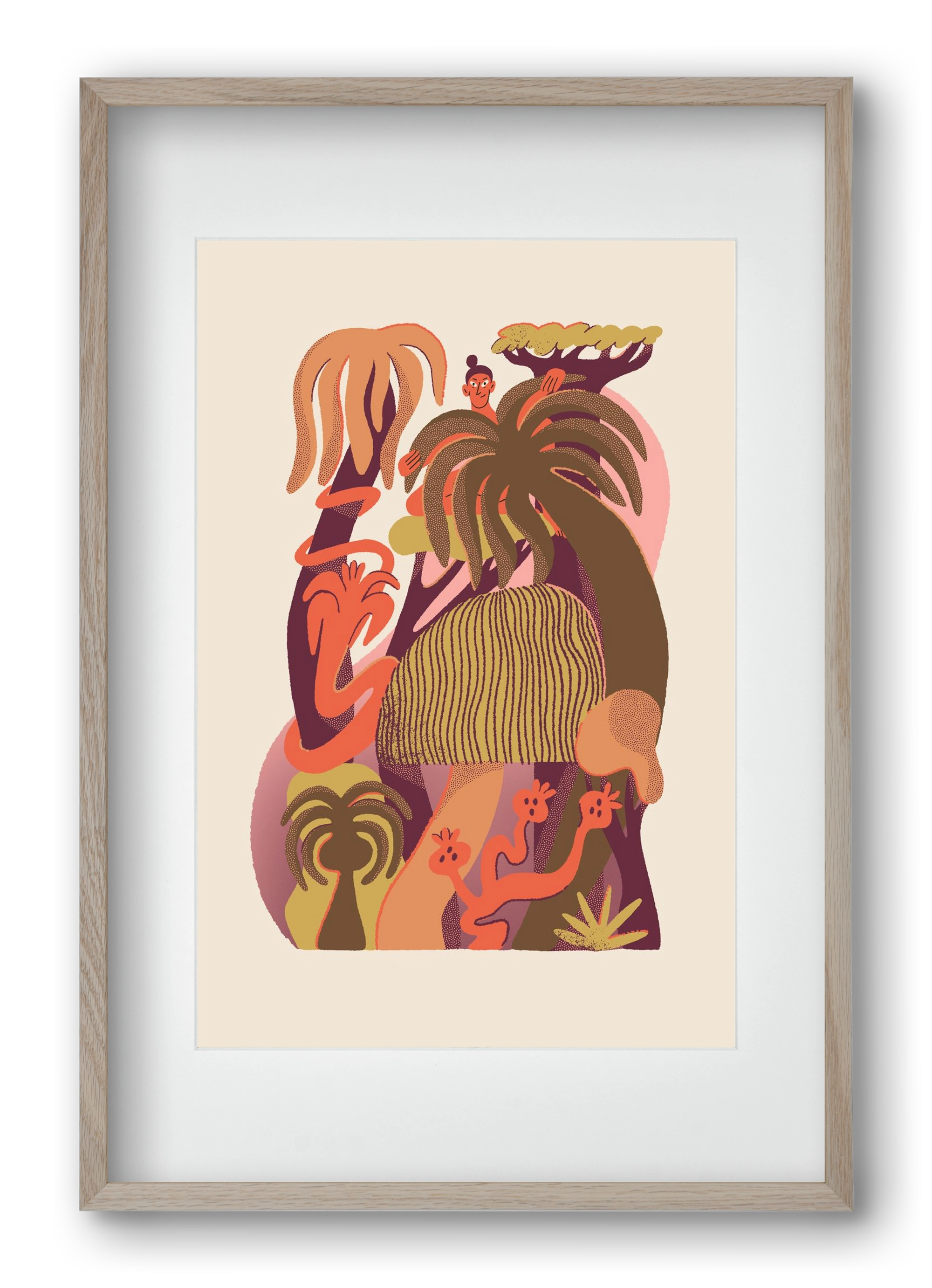 Gardener, 40x60 cm (30x45 cm), Tölgy keret, paszpartuval