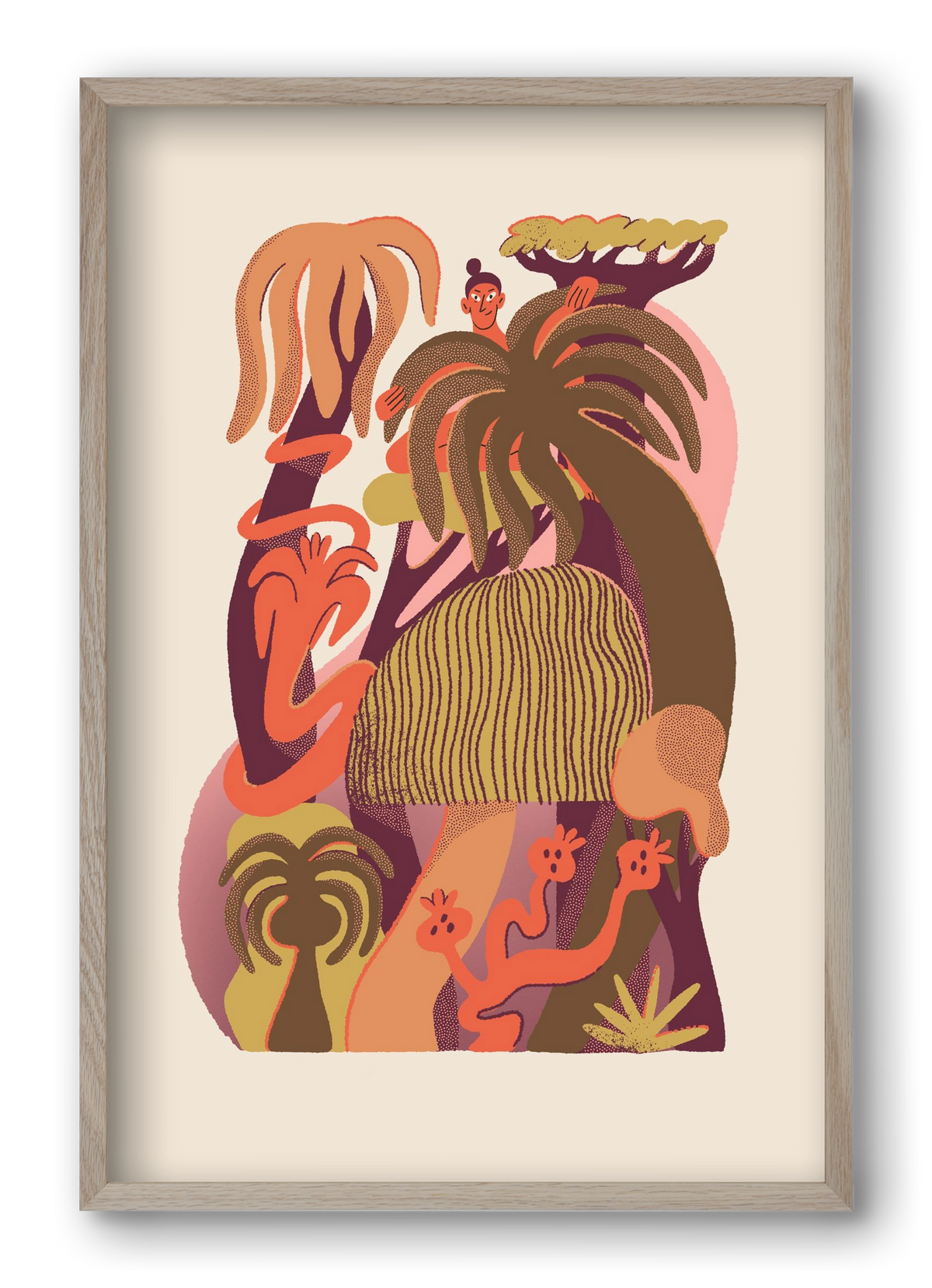 Gardener, 40x60 cm (40x60 cm), Tölgy keret