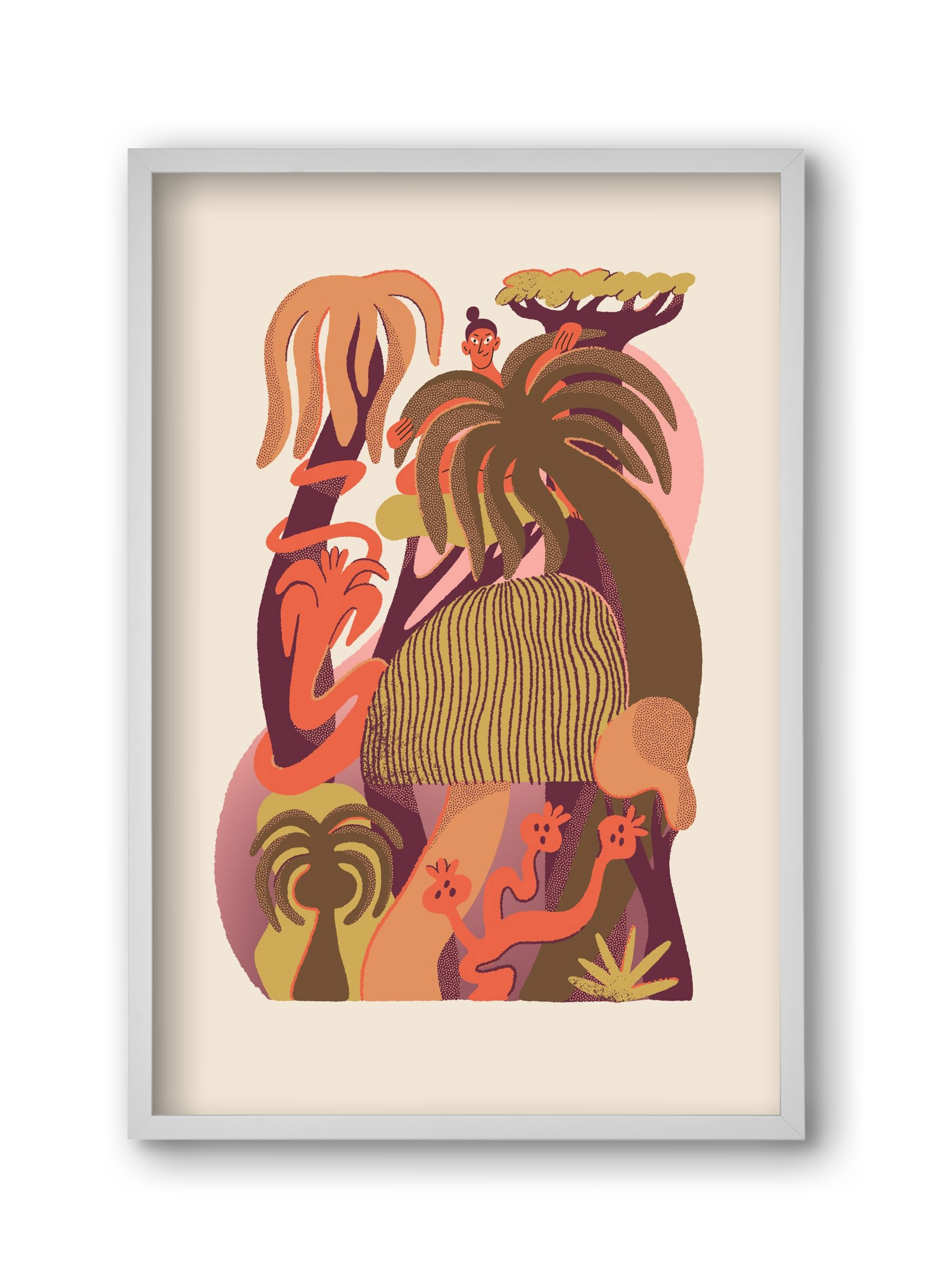 Gardener, 30x45 cm (30x45 cm), Fehér keret