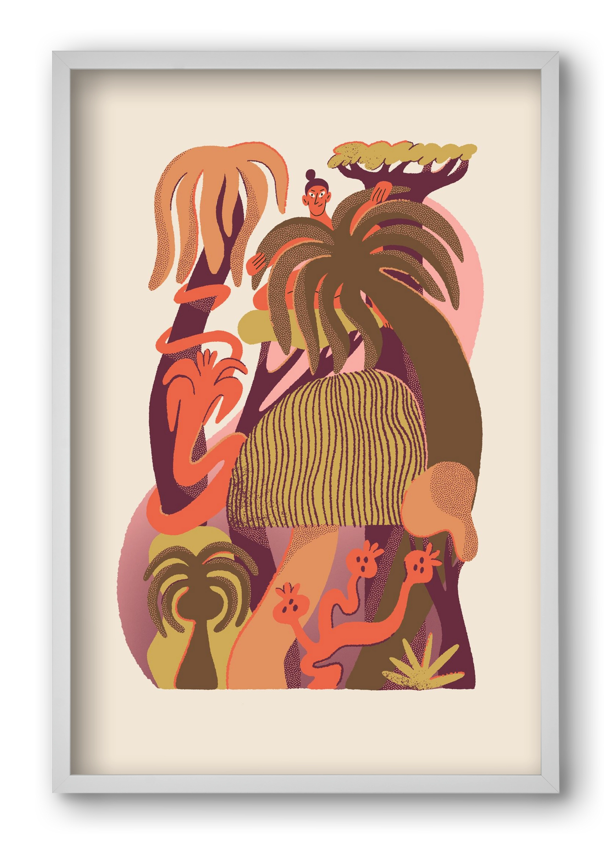 Gardener, 40x60 cm (40x60 cm), Fehér keret