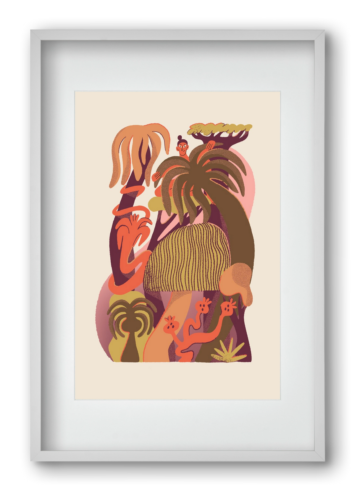 Gardener, 40x60 cm (30x45 cm), Fehér keret, paszpartuval