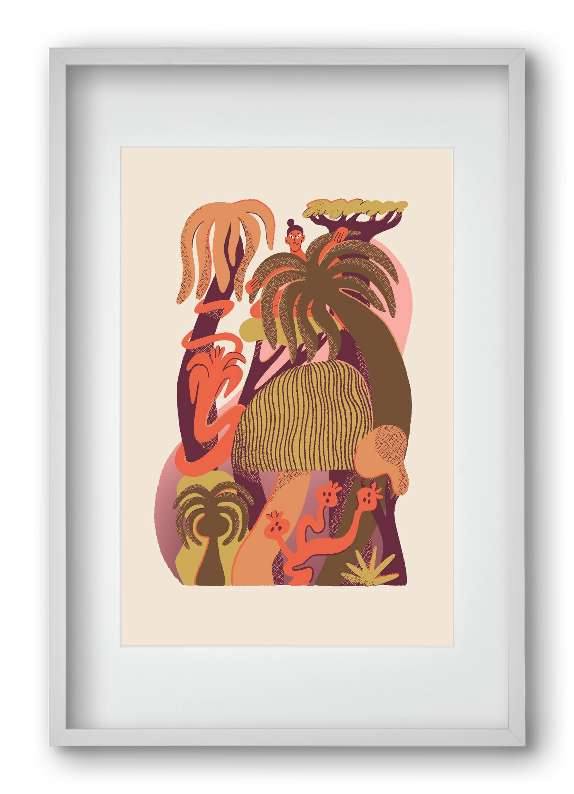 Gardener, 40x60 cm (30x45 cm), Fehér keret, paszpartuval