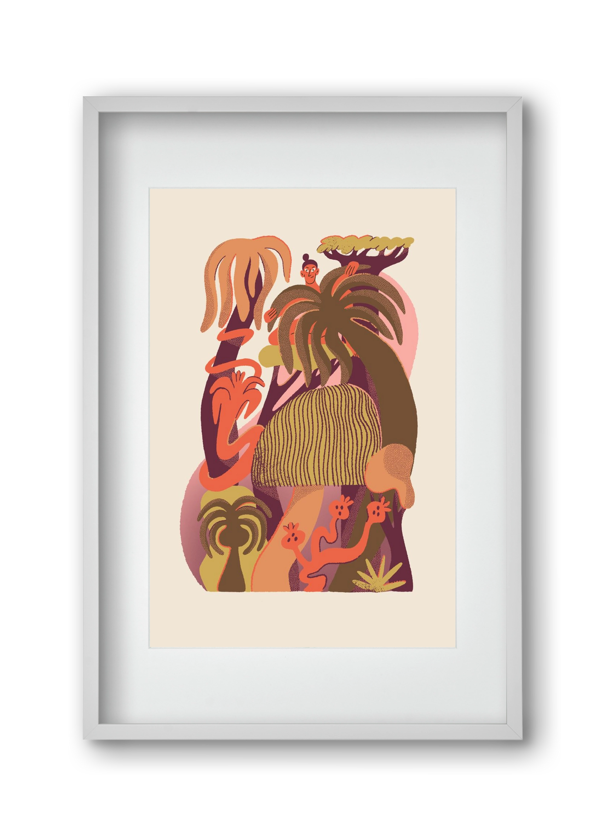 Gardener, 30x45 cm (20x30 cm), Fehér keret, paszpartuval