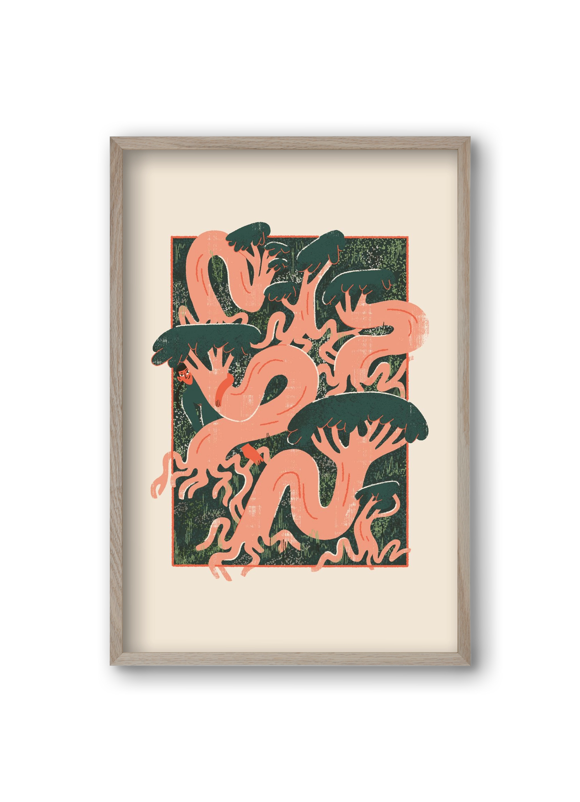 Roots, 20x30 cm (20x30 cm), Tölgy keret