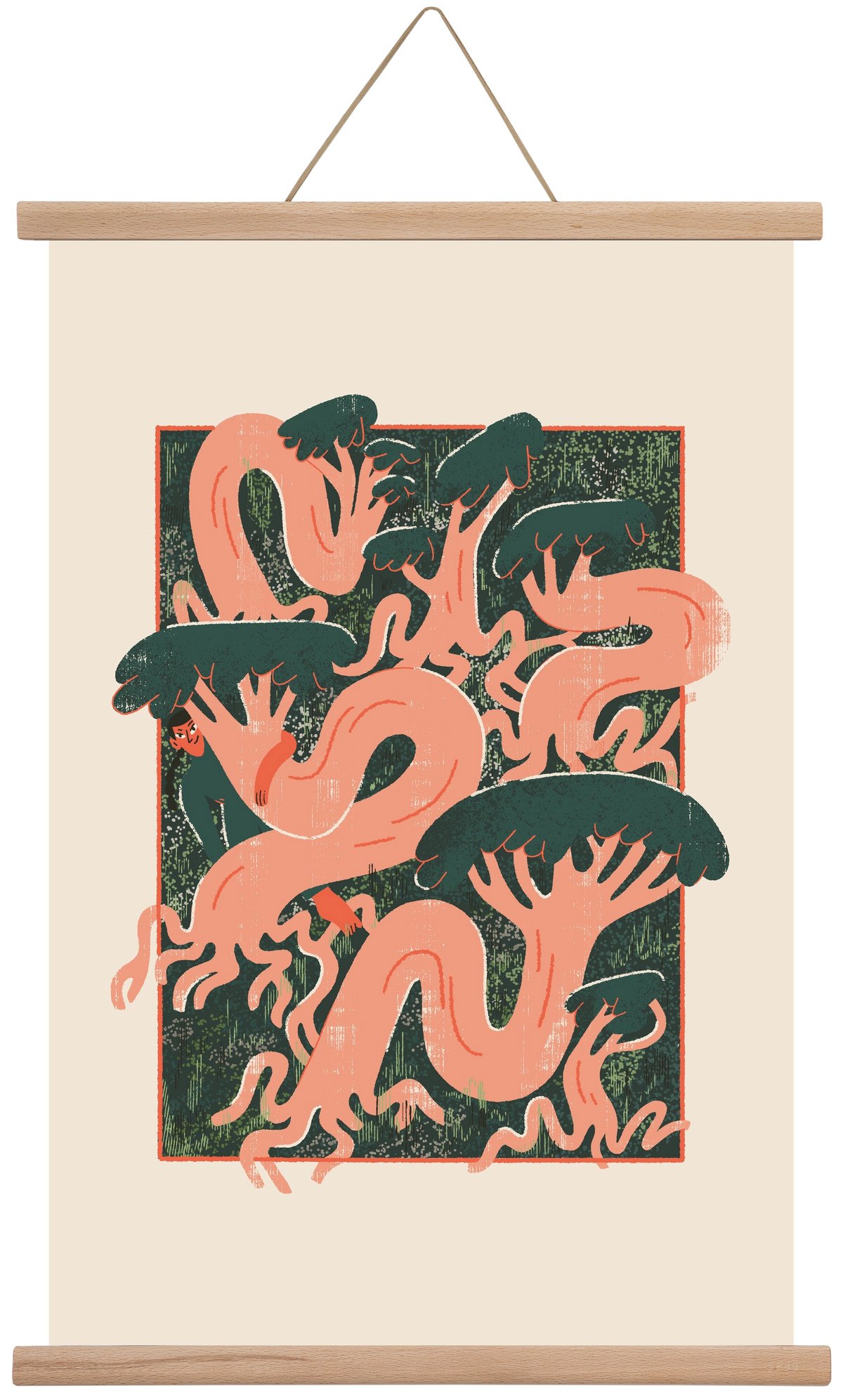 Roots, 40x60 cm (40x60 cm), Tölgy akasztó