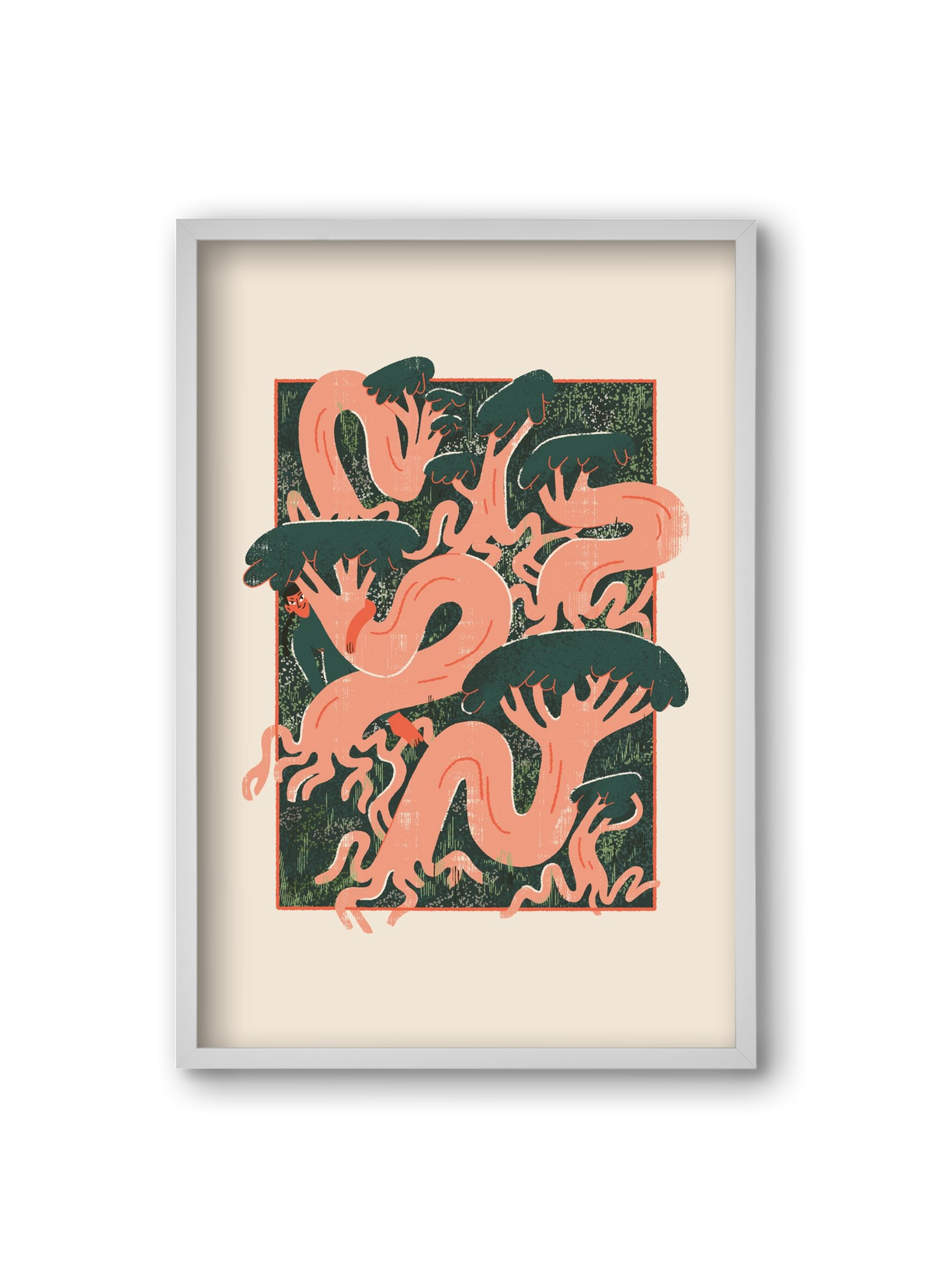 Roots, 20x30 cm (20x30 cm), Fehér keret