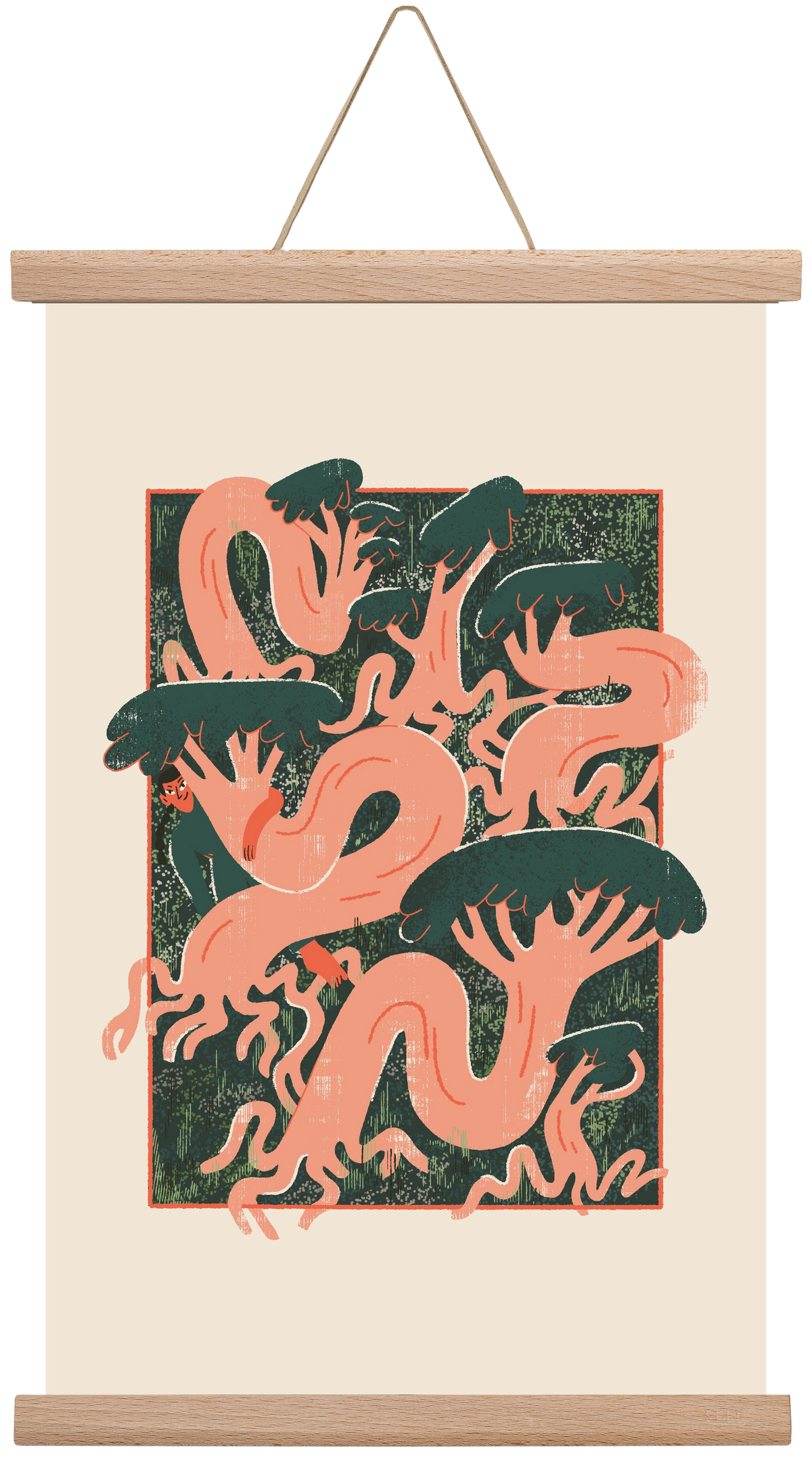 Roots, 30x45 cm (30x45 cm), Tölgy akasztó