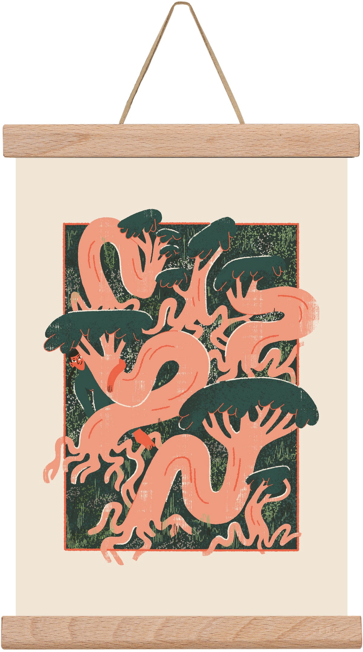 Roots, 20x30 cm (20x30 cm), Tölgy akasztó