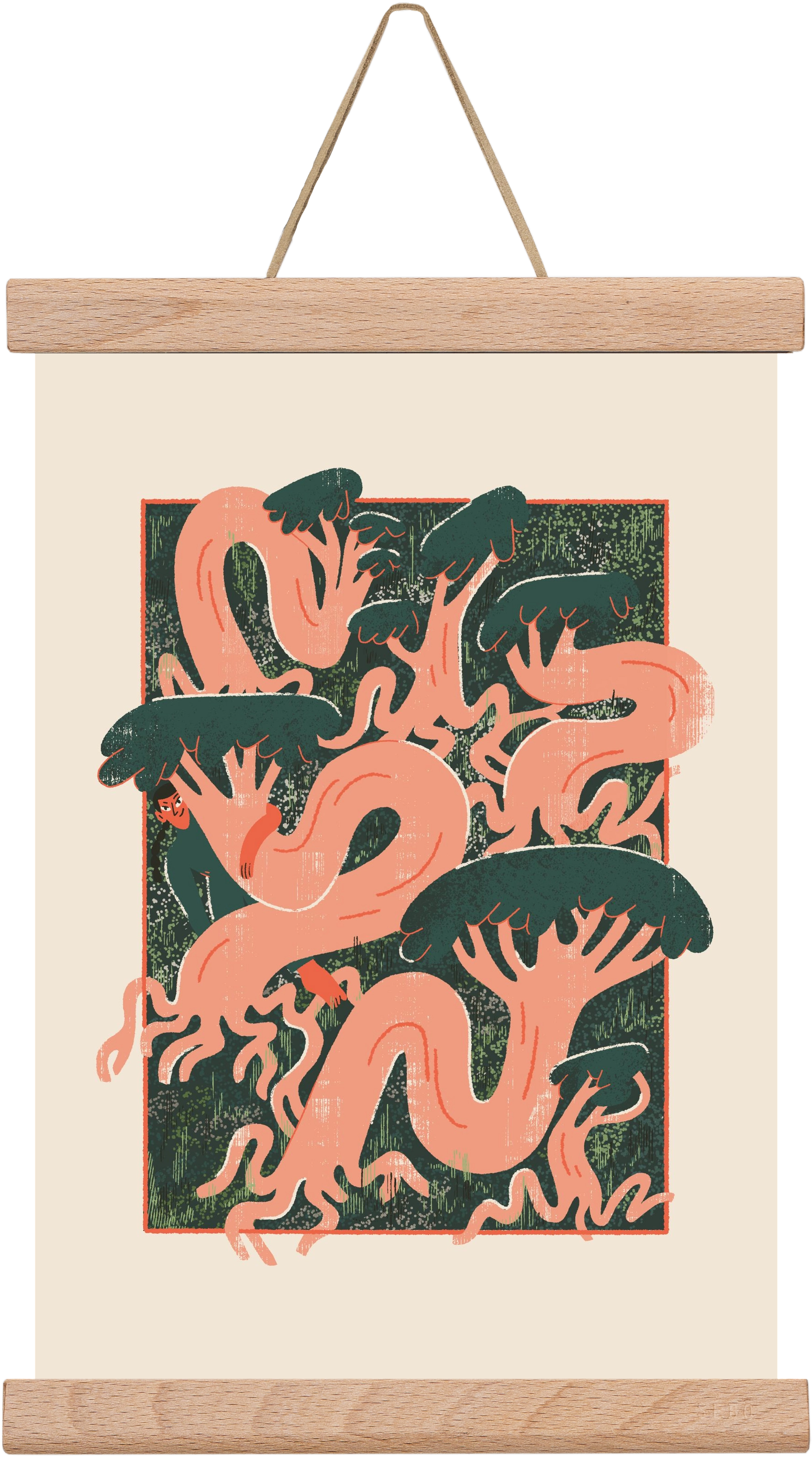 Roots, 20x30 cm (20x30 cm), Tölgy akasztó