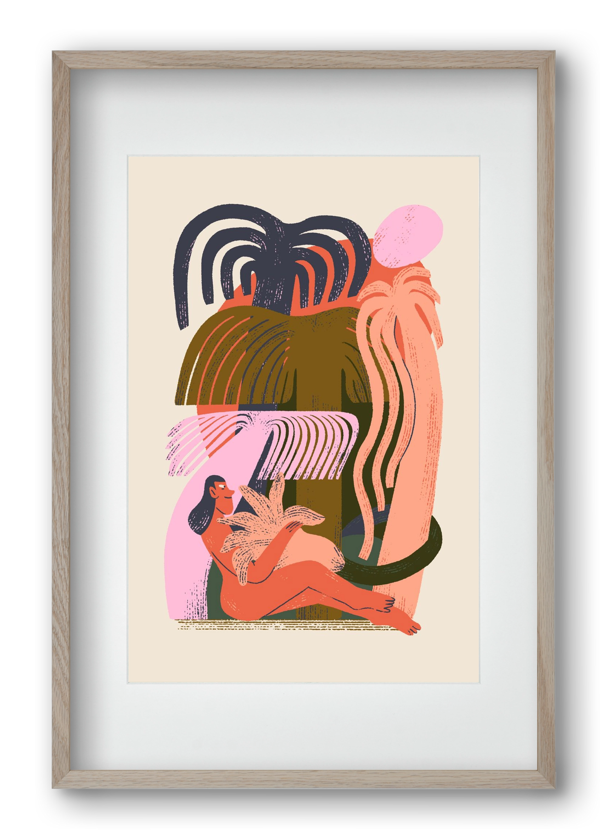 Play, 40x60 cm (30x45 cm), Tölgy keret, paszpartuval