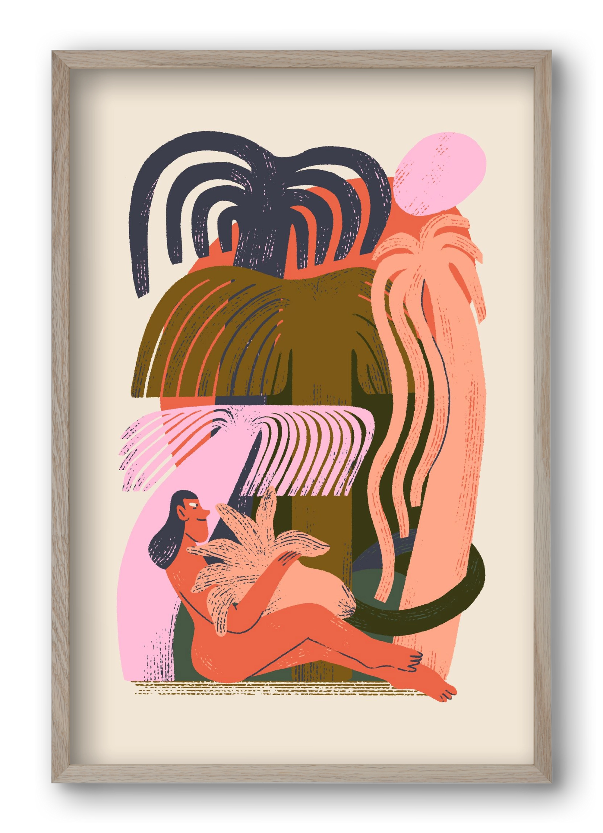 Play, 40x60 cm (40x60 cm), Tölgy keret