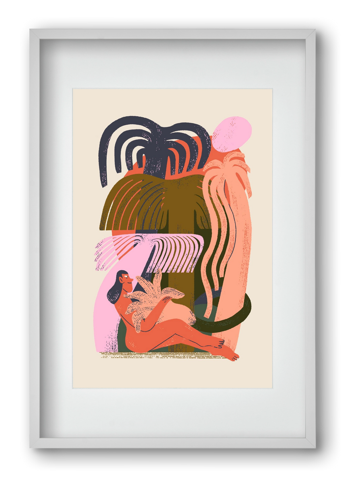 Play, 40x60 cm (30x45 cm), Fehér keret, paszpartuval