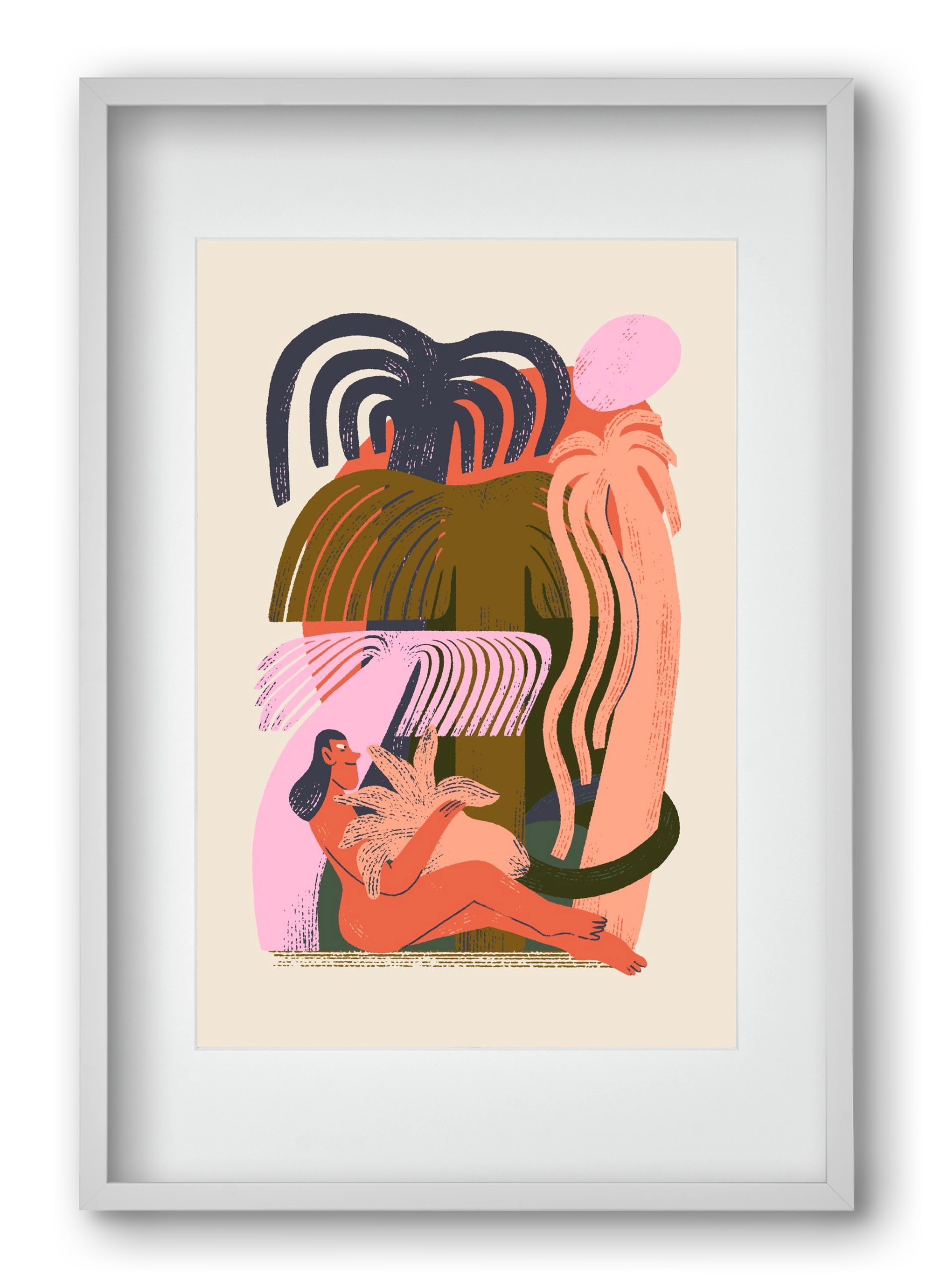 Play, 40x60 cm (30x45 cm), Fehér keret, paszpartuval