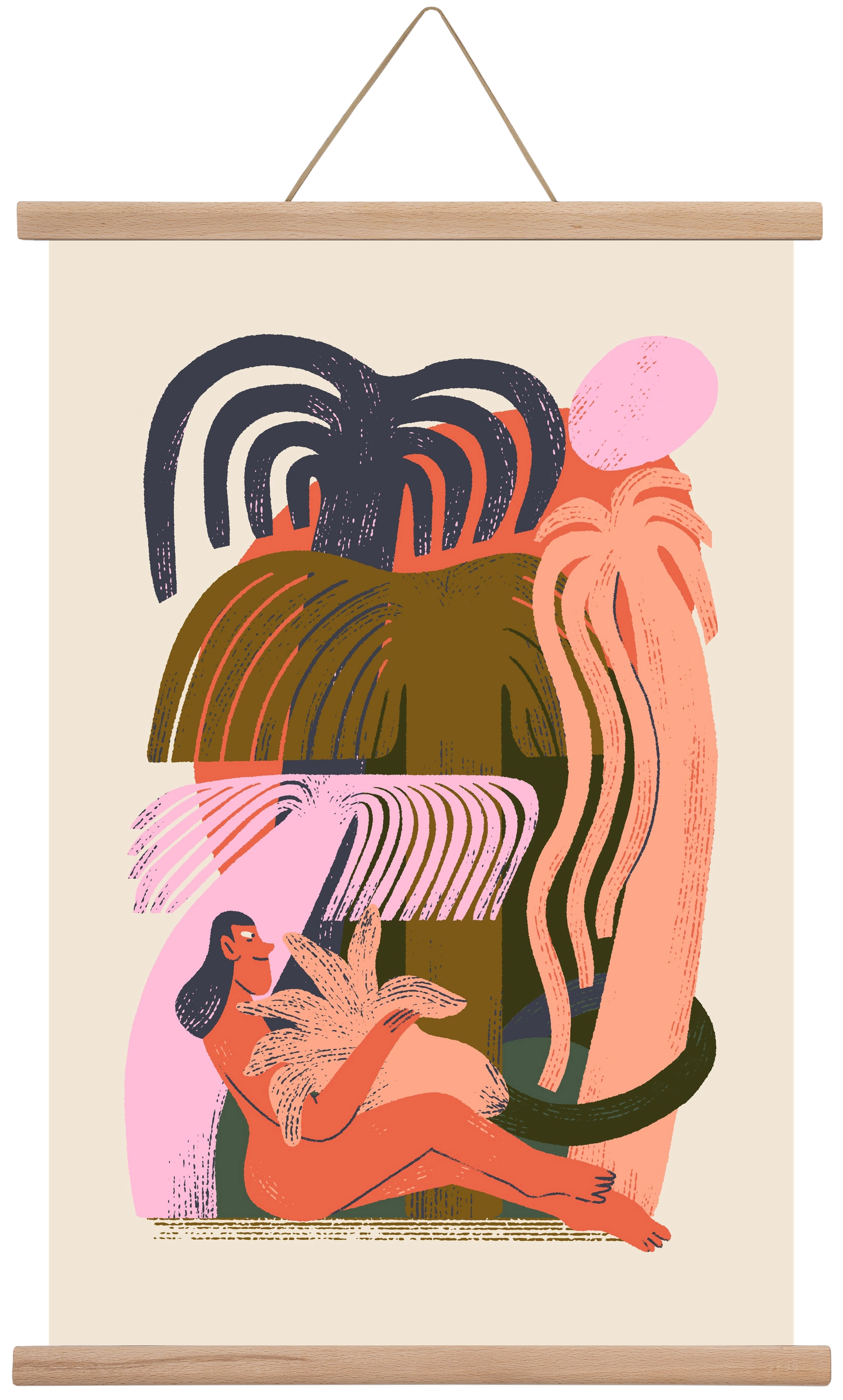 Play, 40x60 cm (40x60 cm), Tölgy akasztó