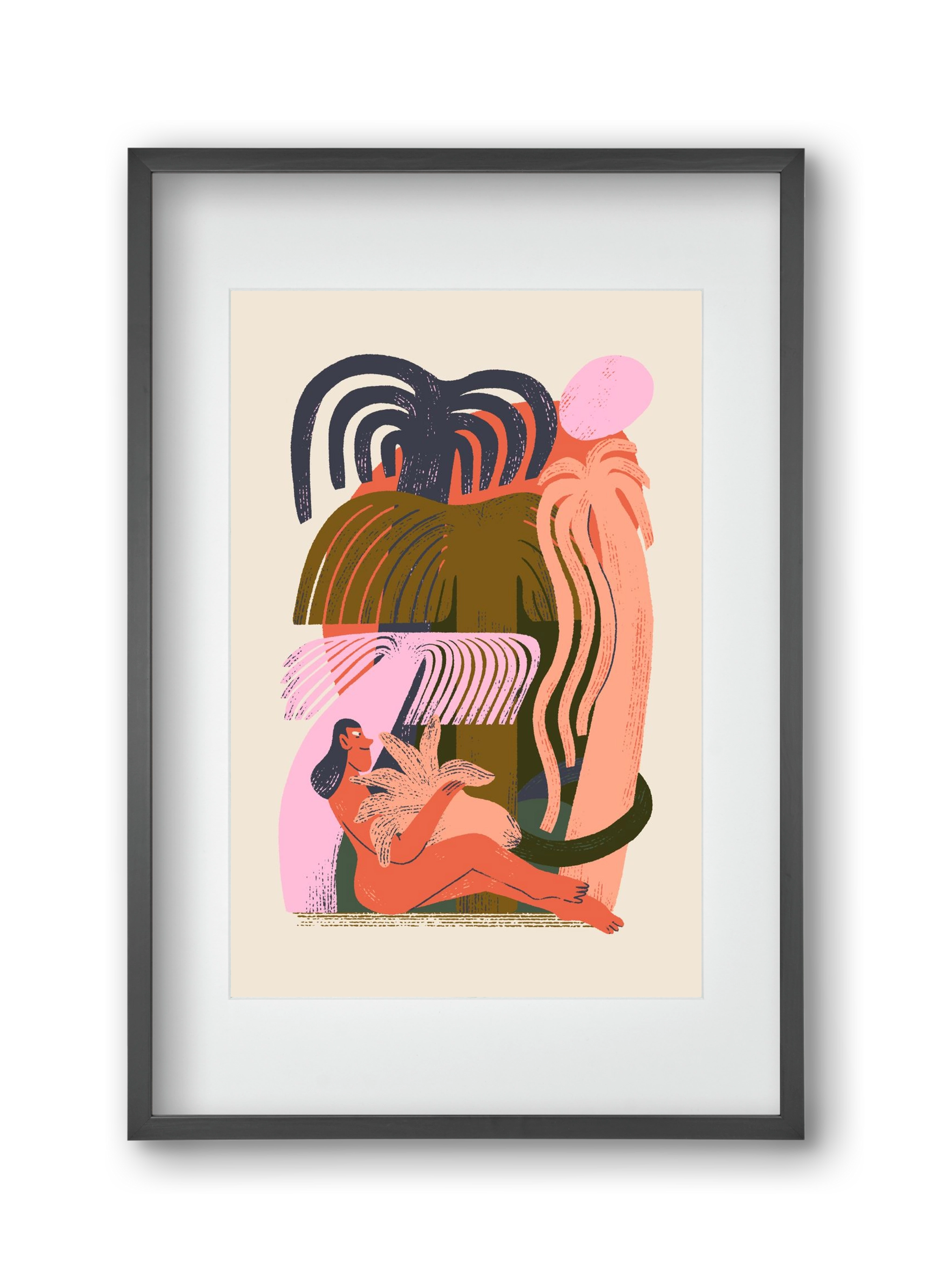 Play, 30x45 cm (20x30 cm), Fekete keret, paszpartuval