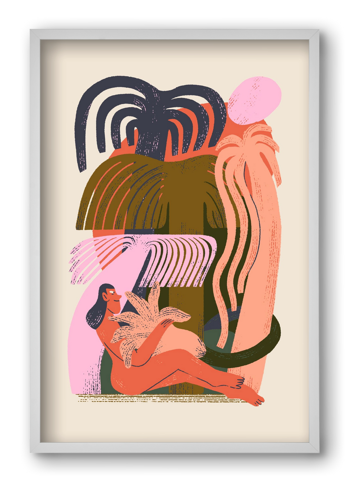 Play, 40x60 cm (40x60 cm), Fehér keret