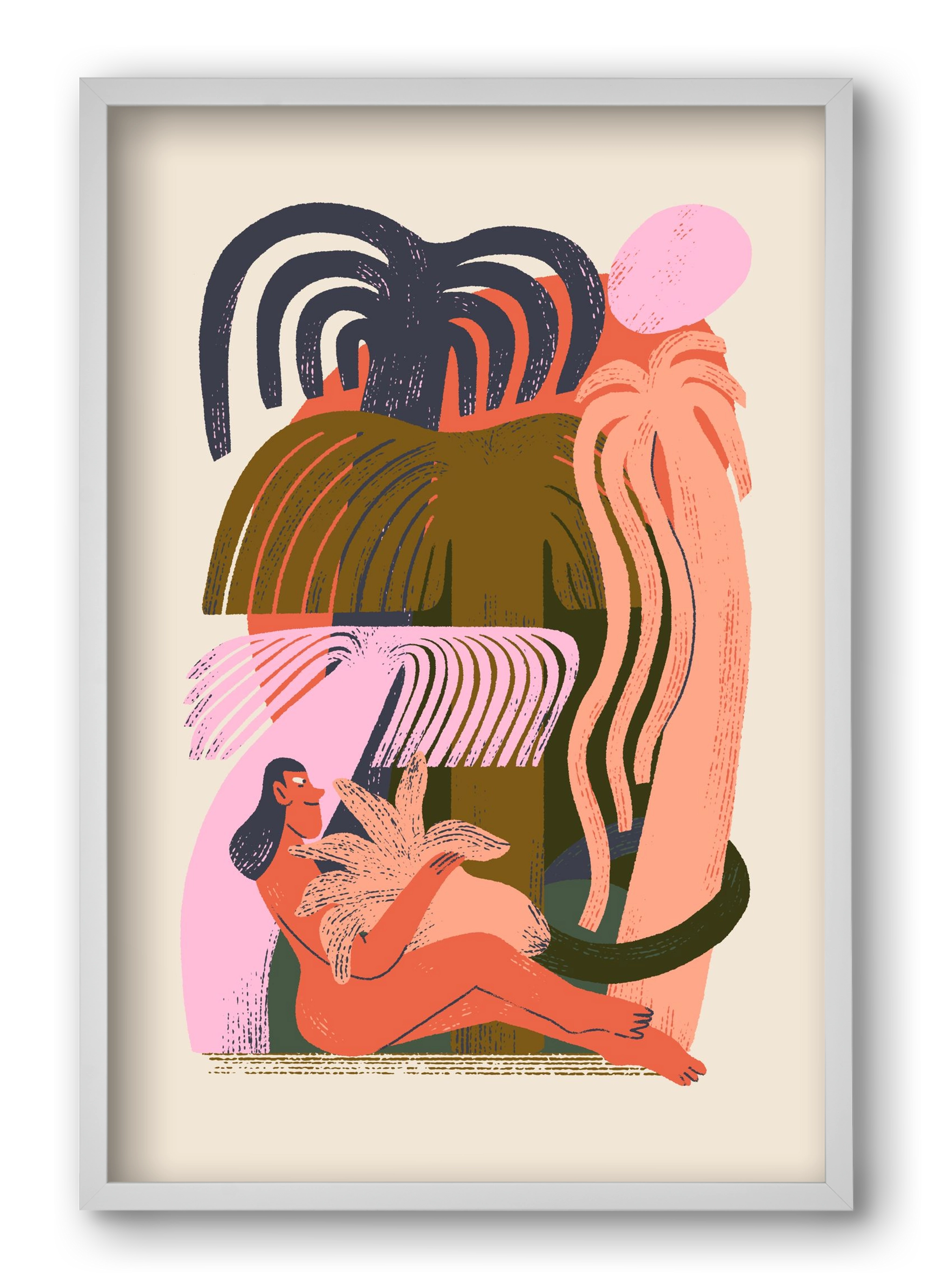 Play, 40x60 cm (40x60 cm), Fehér keret