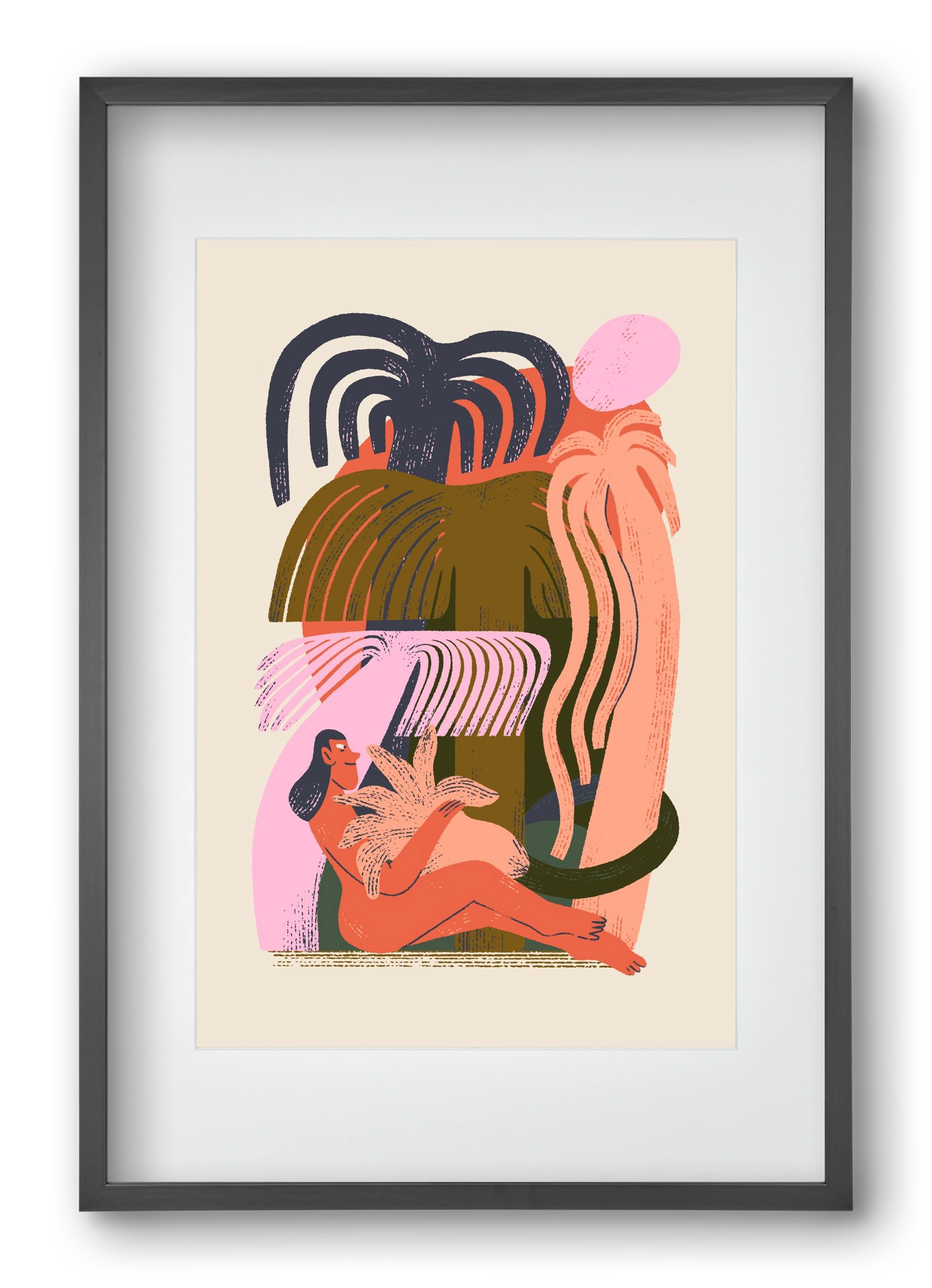 Play, 40x60 cm (30x45 cm), Fekete keret, paszpartuval