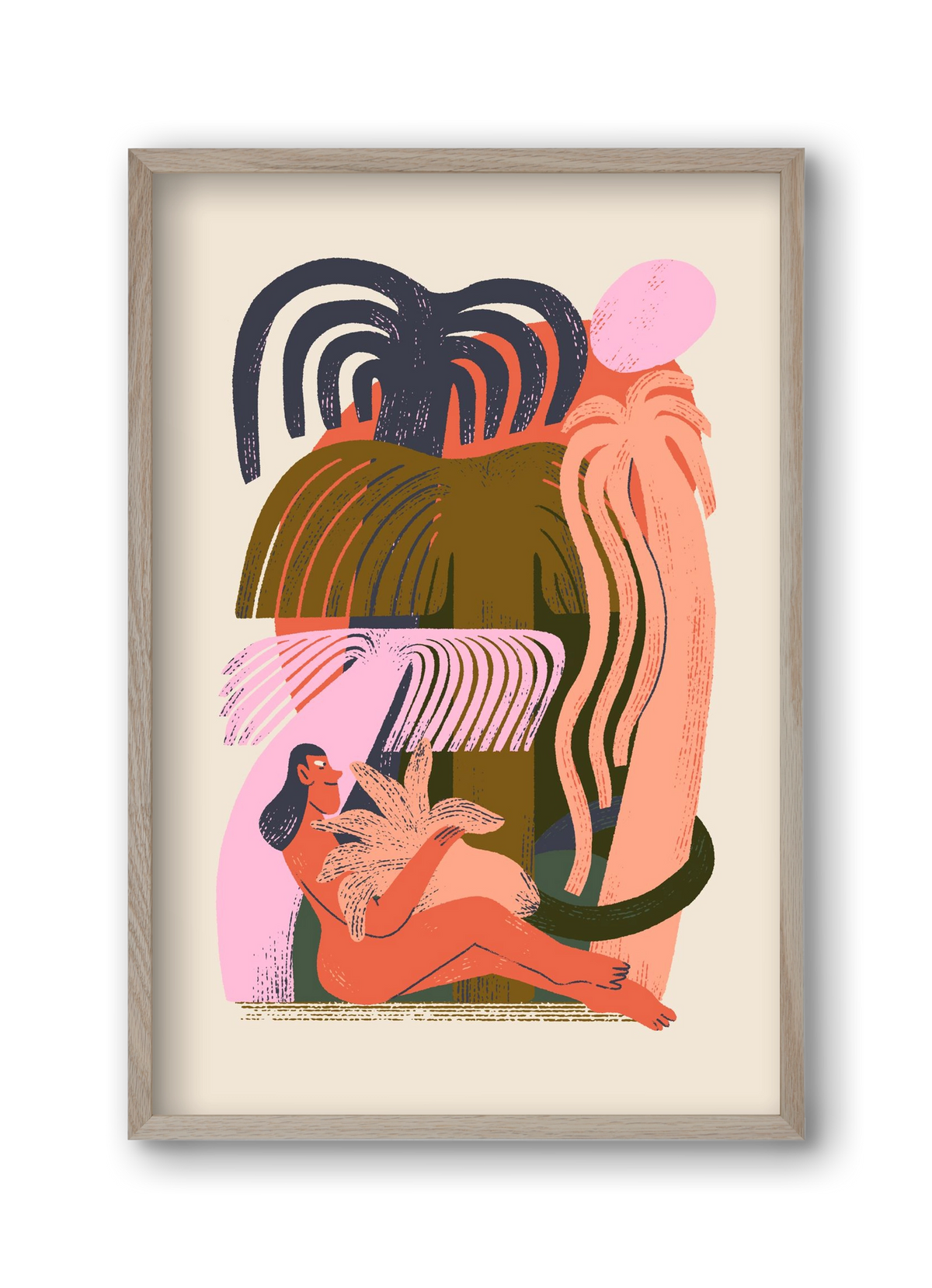 Play, 30x45 cm (30x45 cm), Tölgy keret