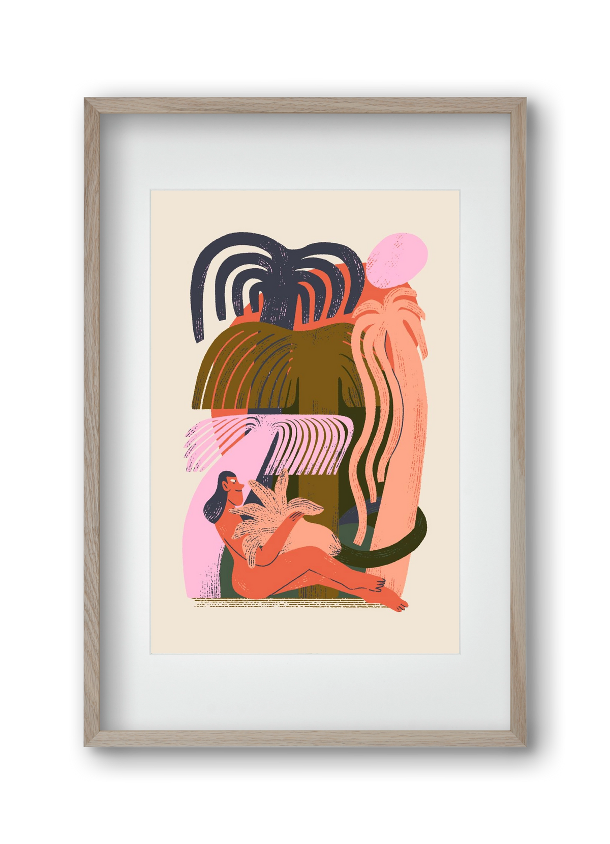 Play, 30x45 cm (20x30 cm), Tölgy keret, paszpartuval