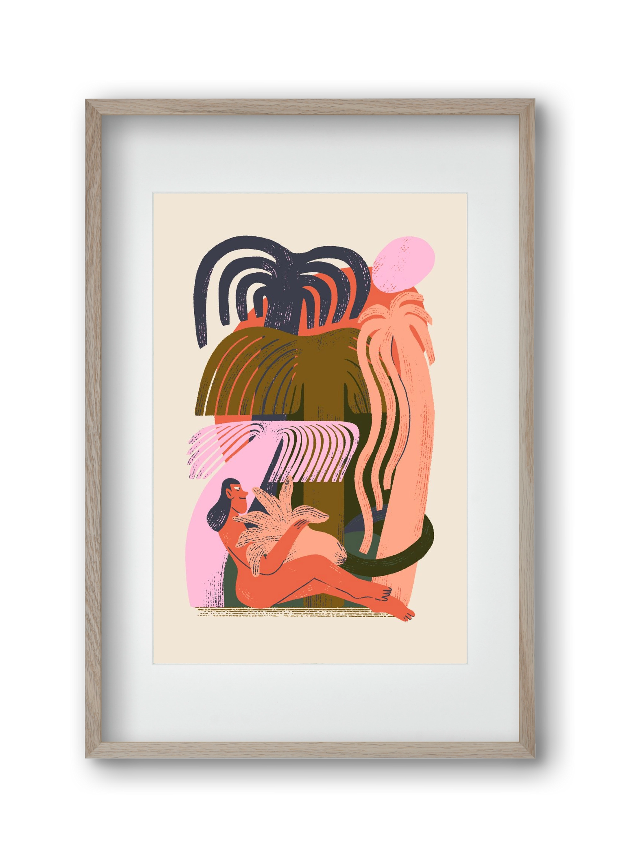 Play, 30x45 cm (20x30 cm), Tölgy keret, paszpartuval